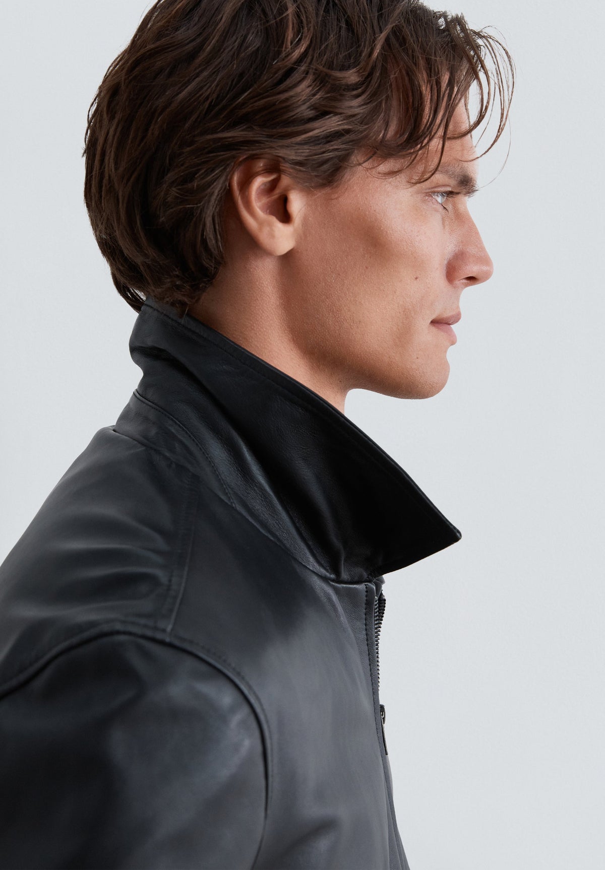 VESTE CUIR POCHES