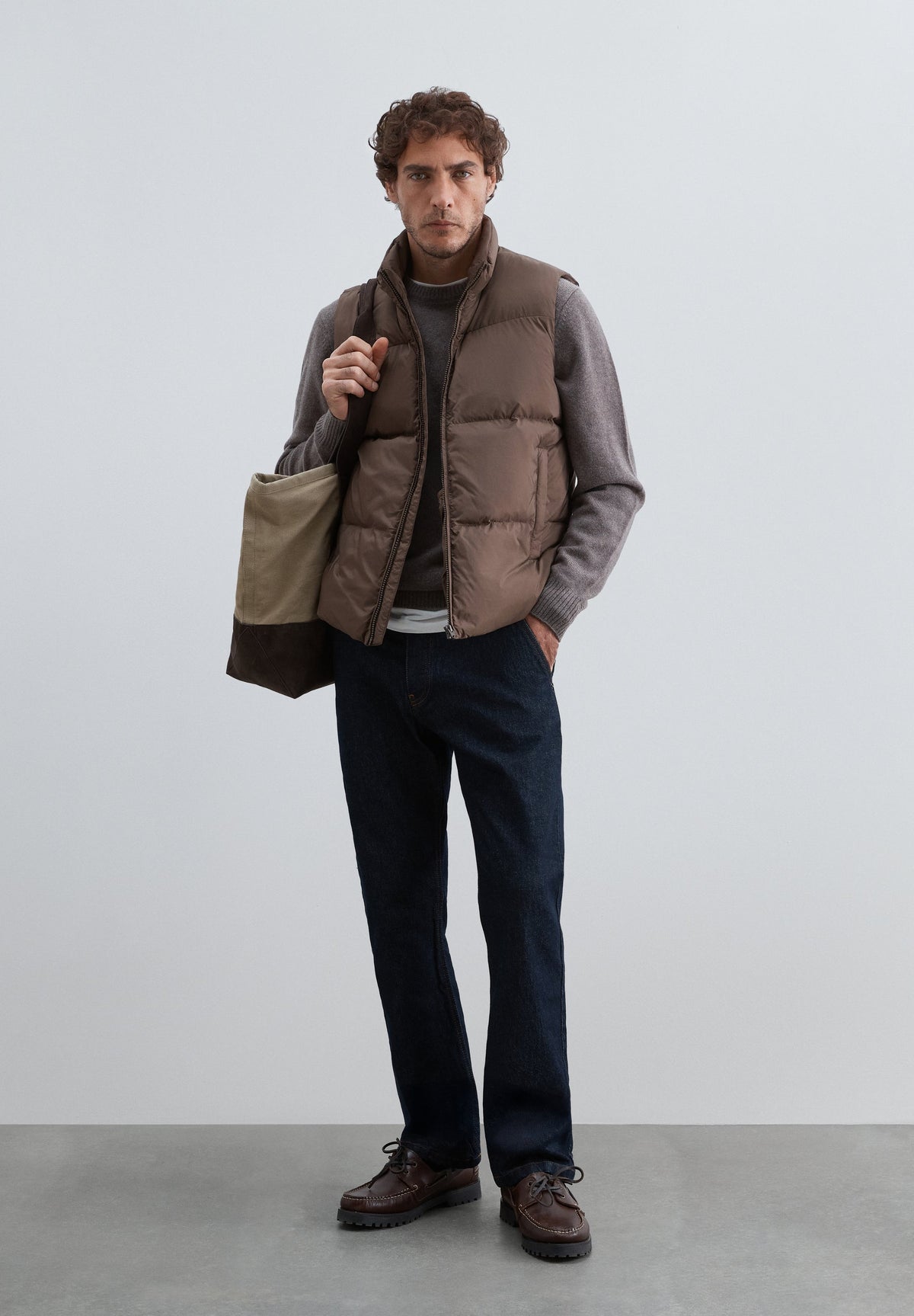 VESTE SANS MANCHES MATELASSÉE POCHES