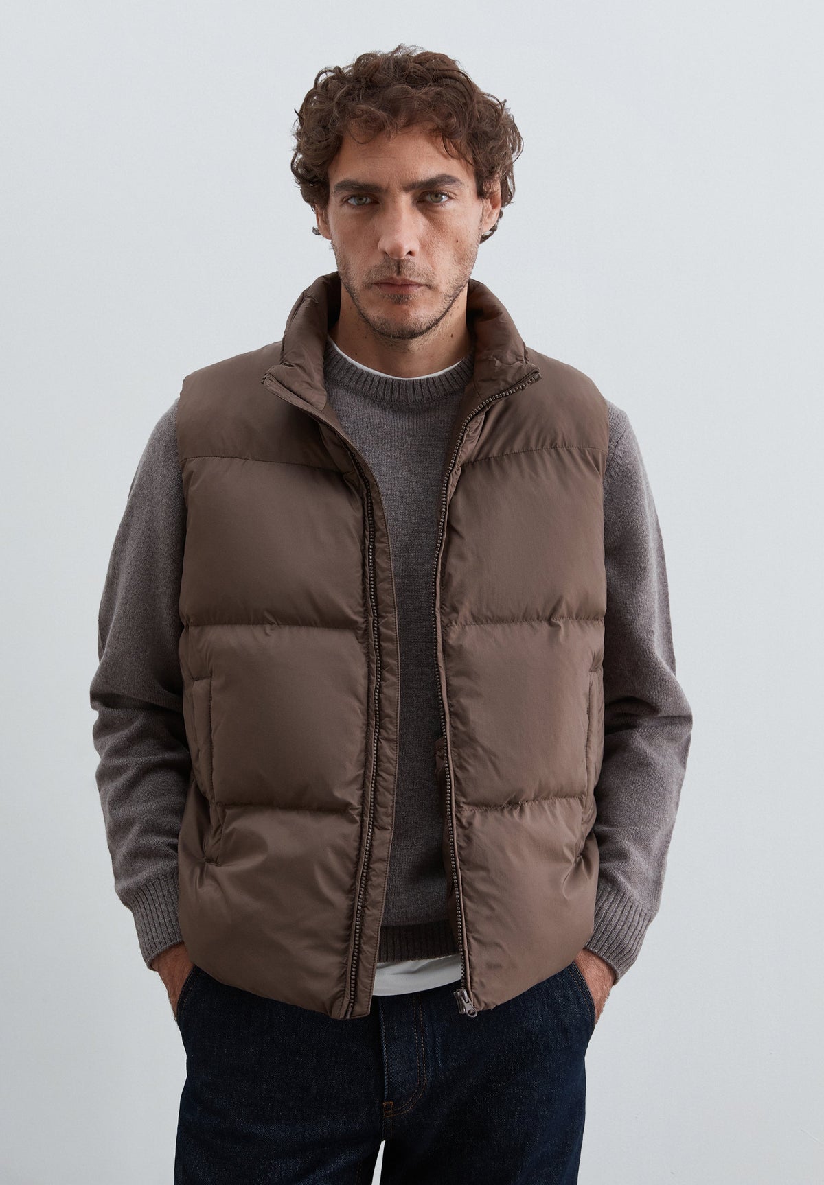 VESTE SANS MANCHES MATELASSÉE POCHES