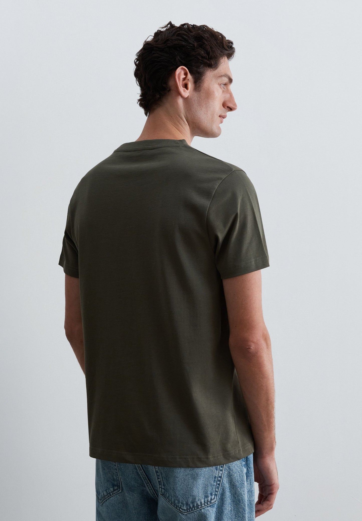 T-SHIRT MIT STICKEREI AUS HEAVY JERSEY