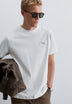 T-SHIRT MIT STICKEREI AUS HEAVY JERSEY