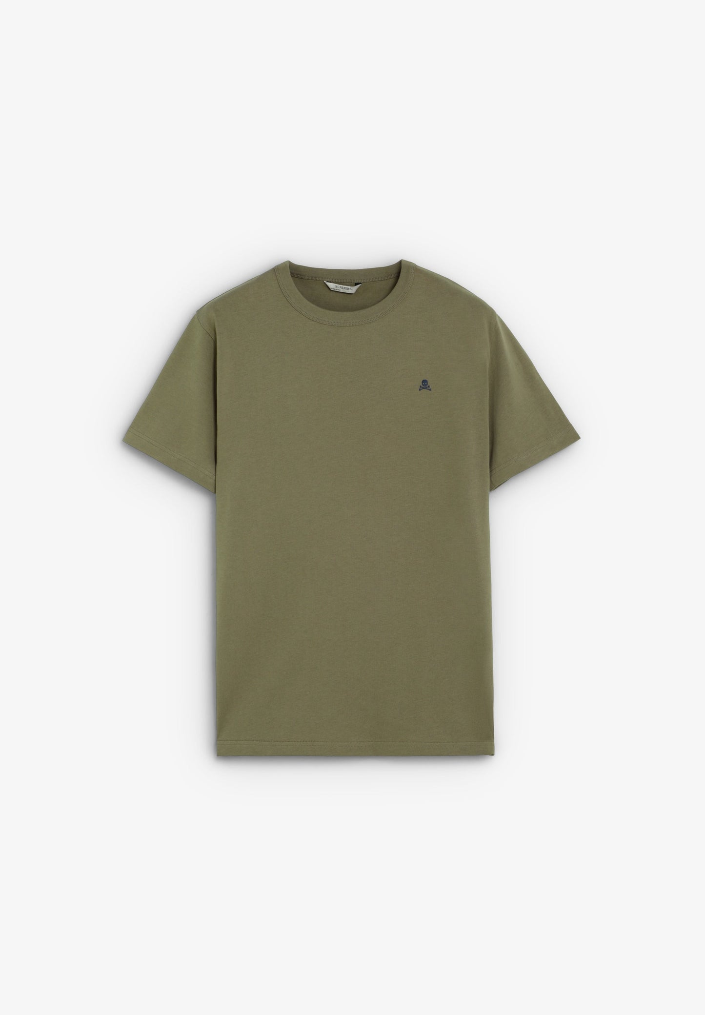 T-SHIRT MIT FARBLICH ABGESETZTEM TOTENKOPF