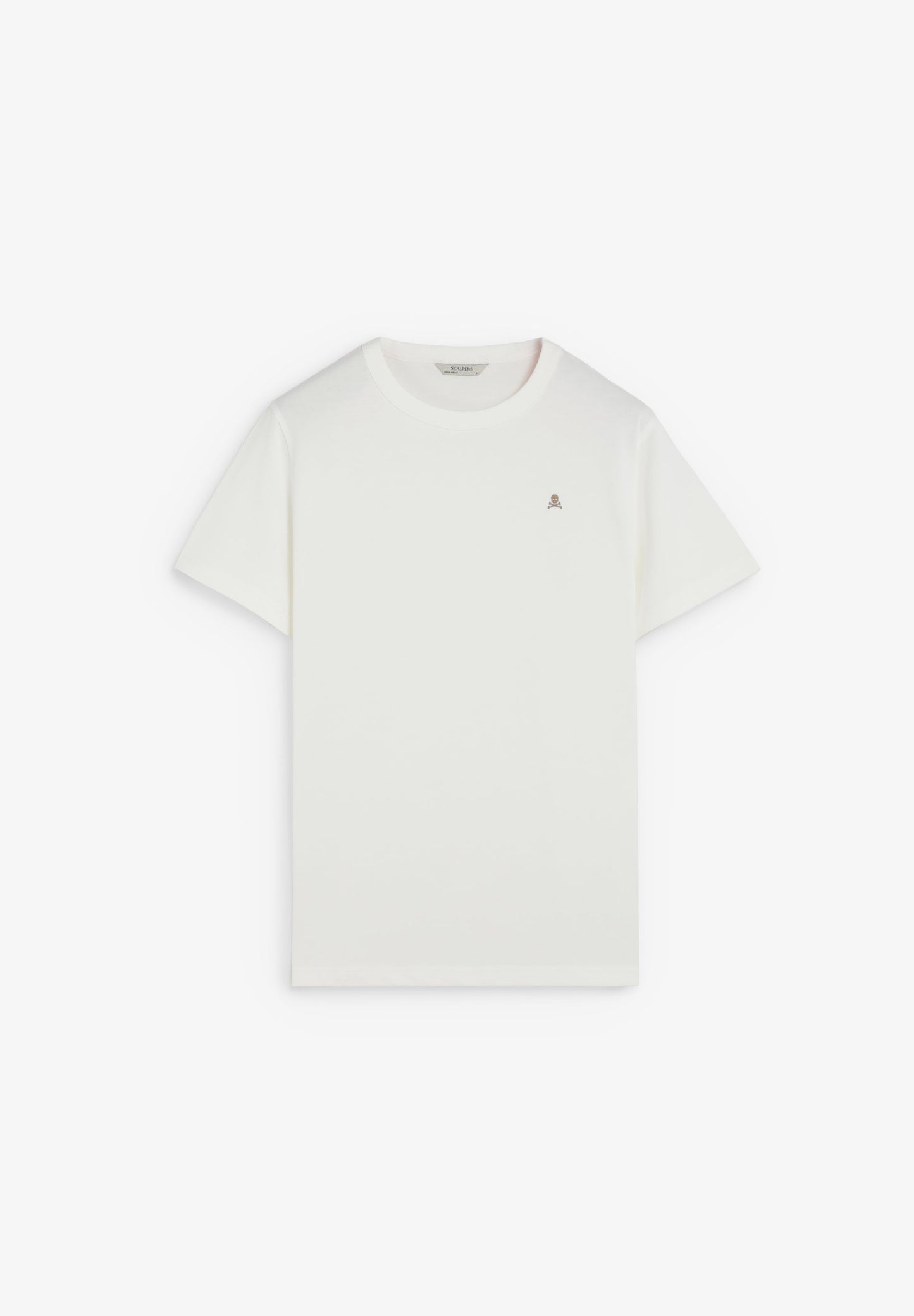 T-SHIRT MIT FARBLICH ABGESETZTEM TOTENKOPF