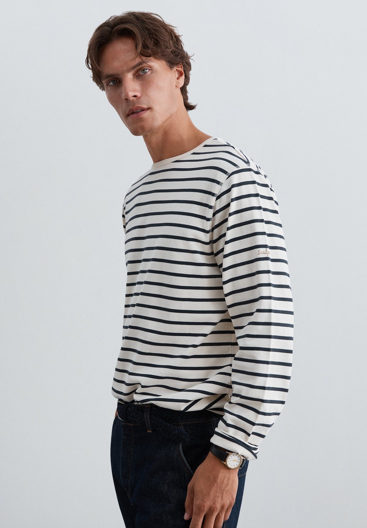 SCSTRIPES LS TEE