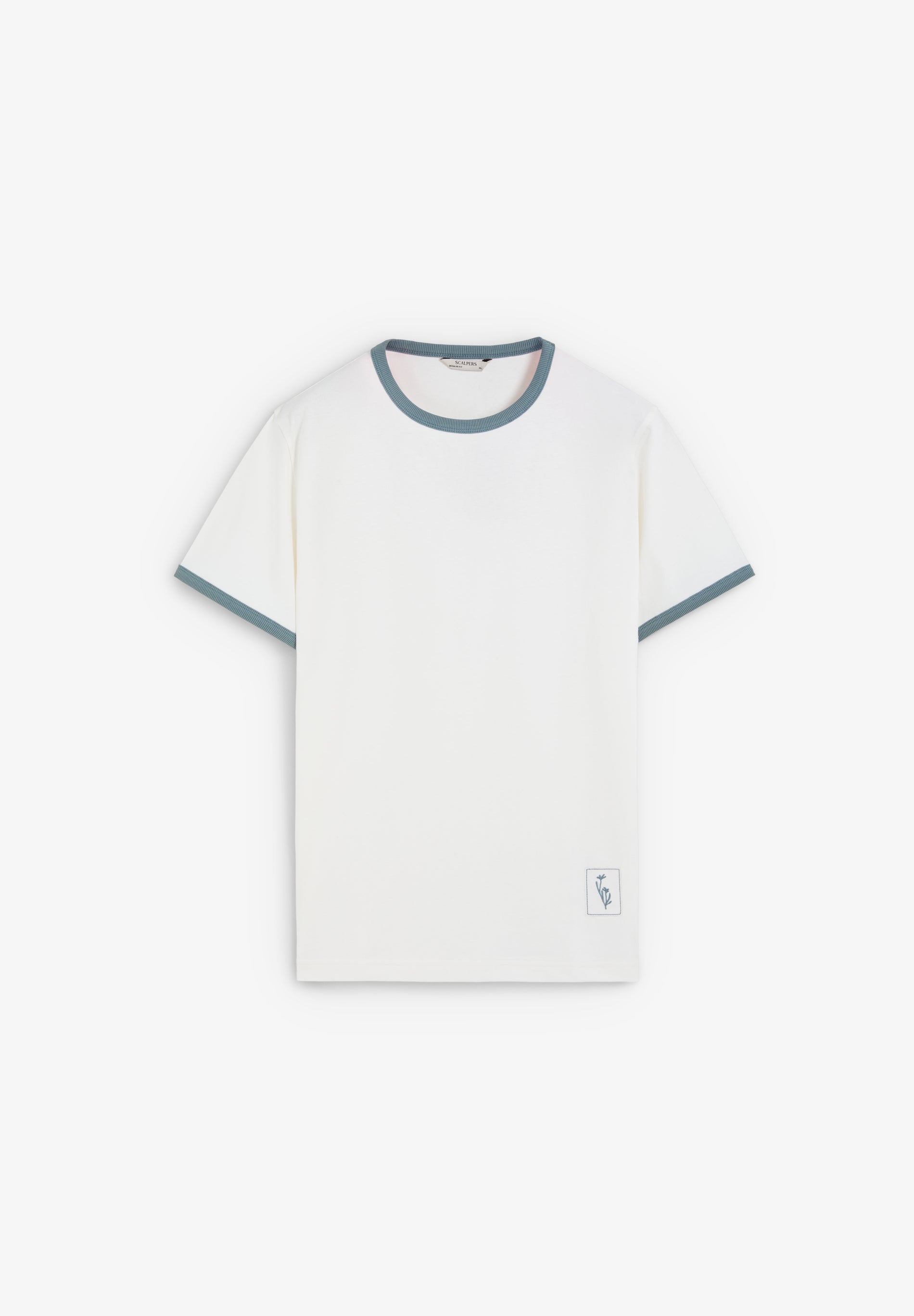 T-SHIRT BORD-CÔTE CONTRASTANT