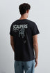 REGULAR FIT CONTRAST PRINT T-SHIRT