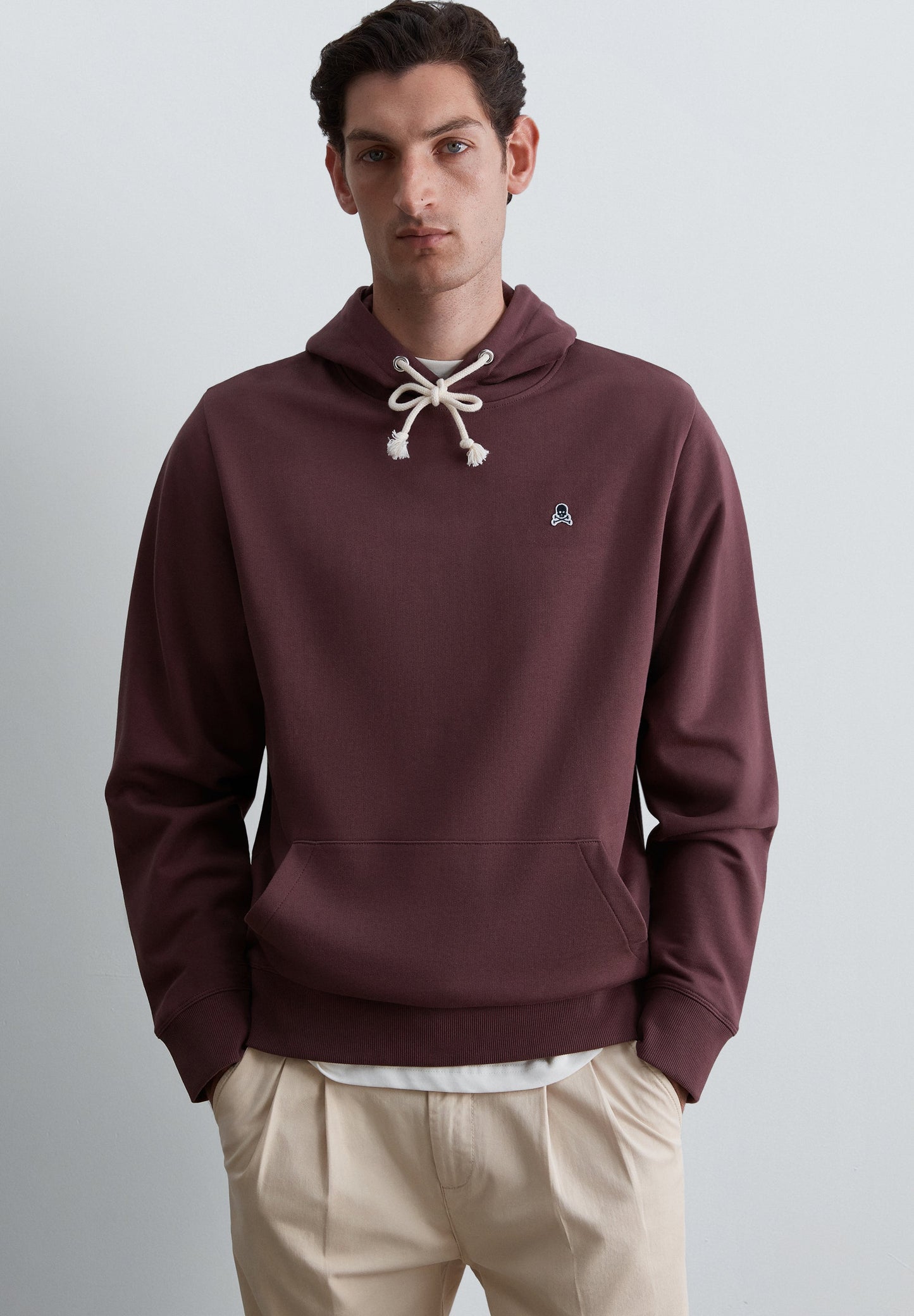 HOODIE IM WASHED-LOOK