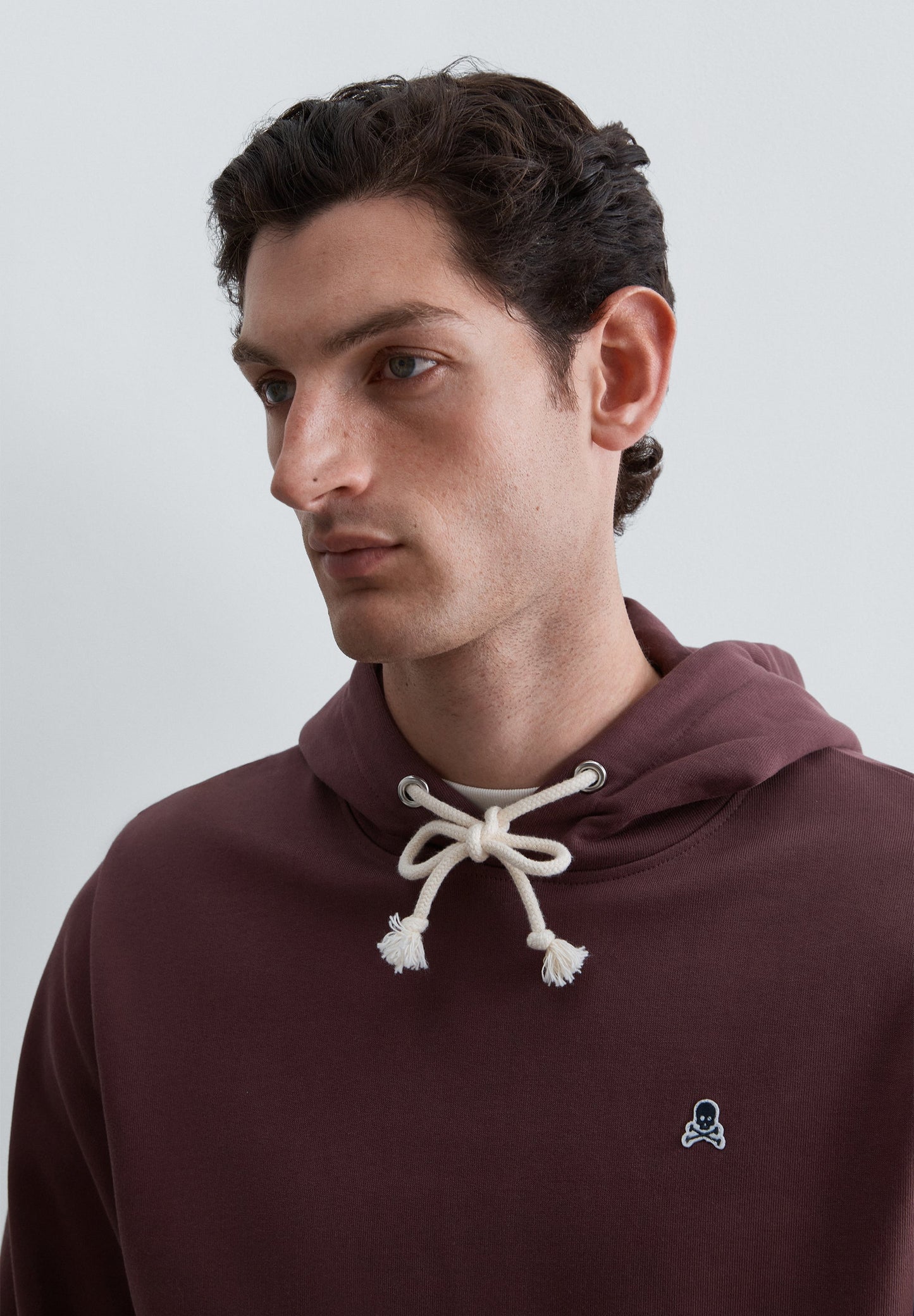 HOODIE IM WASHED-LOOK