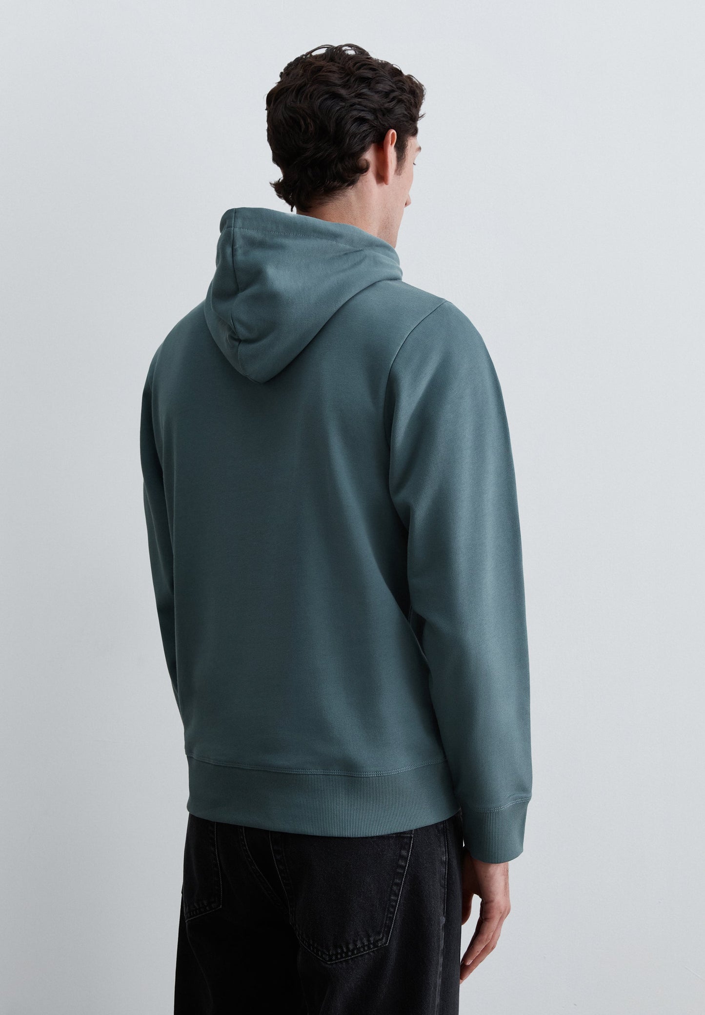 HOODIE IM WASHED-LOOK