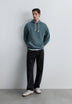 HOODIE IM WASHED-LOOK