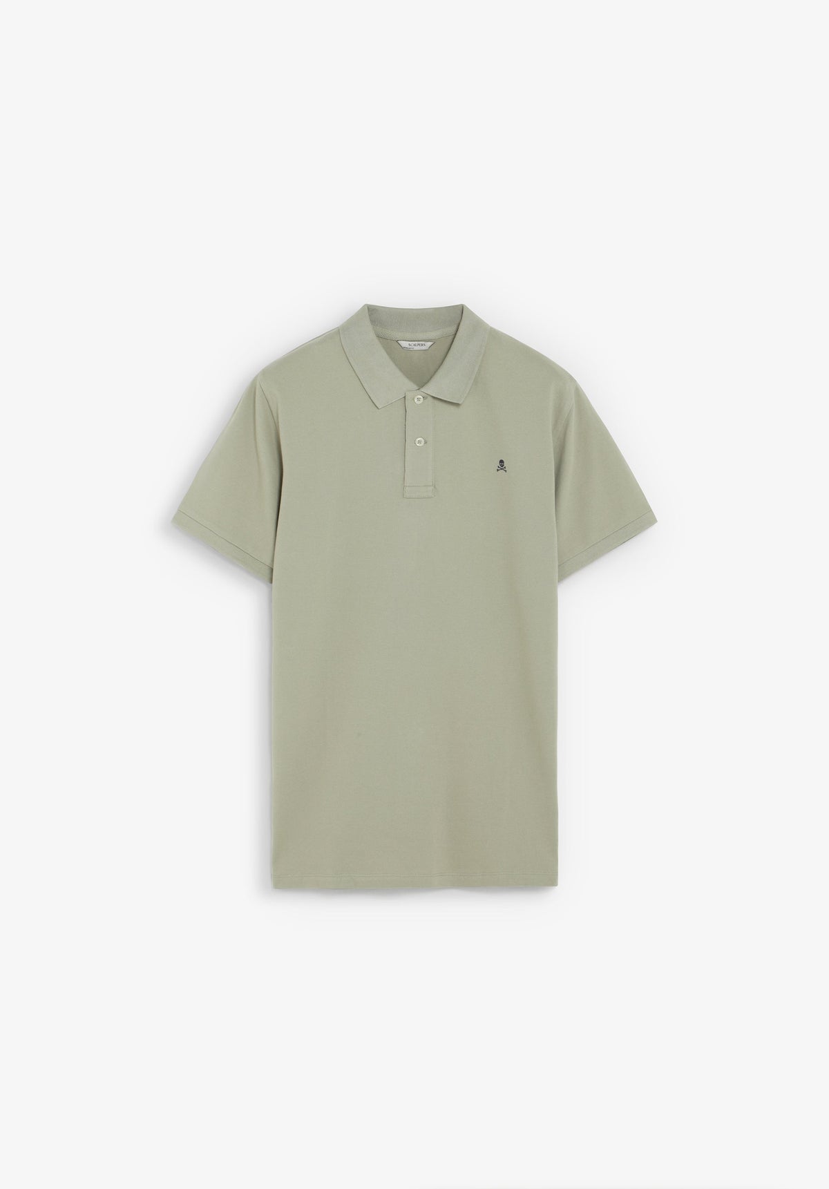 PIQUÉ POLO SHIRT WITH CONTRAST SKULL