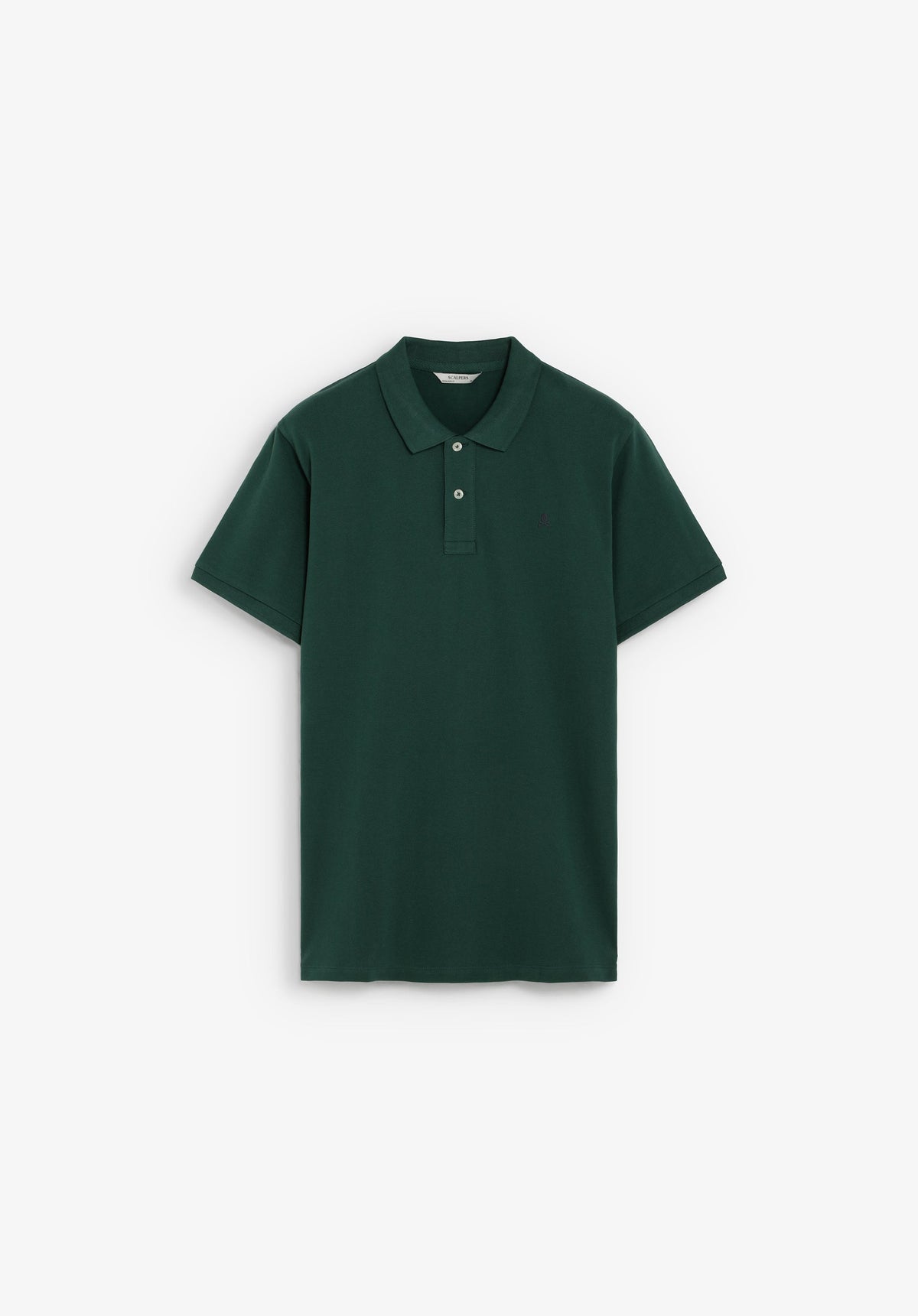 PIQUÉ POLO SHIRT WITH CONTRAST SKULL