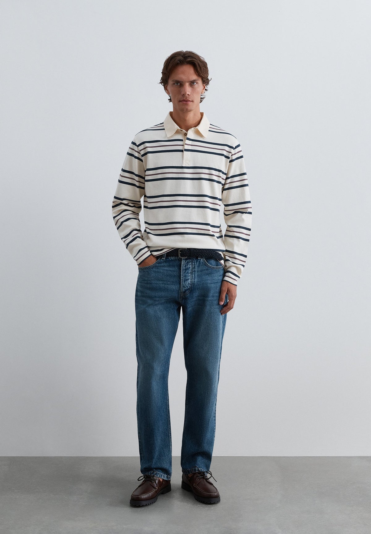 SCSTRIPES LS POLO