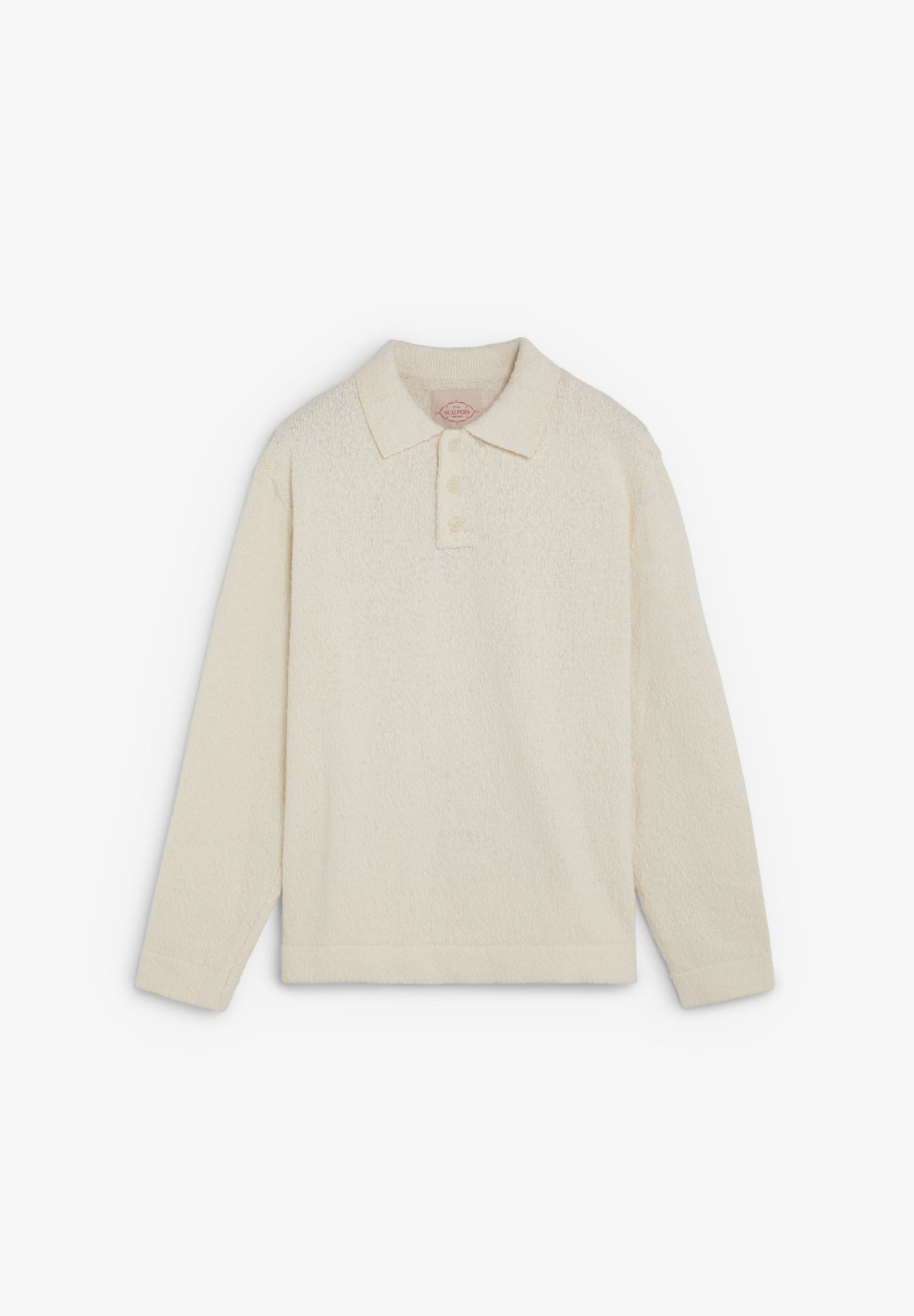 PULL POLO EN MAILLE BOUCLETTE