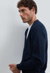 RIBBED WOOL CARDIGAN