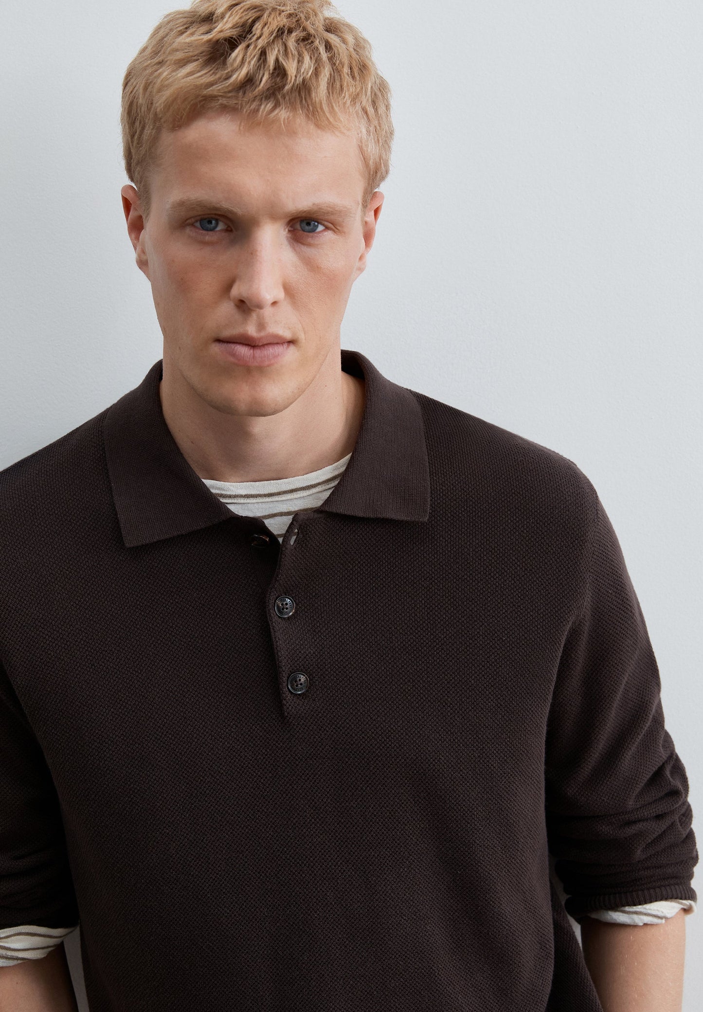 MAGLIA IN TRICOT COLLO A POLO