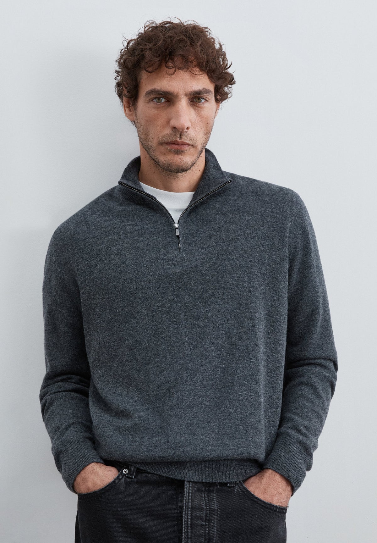 MAGLIA LANA HALF-ZIP