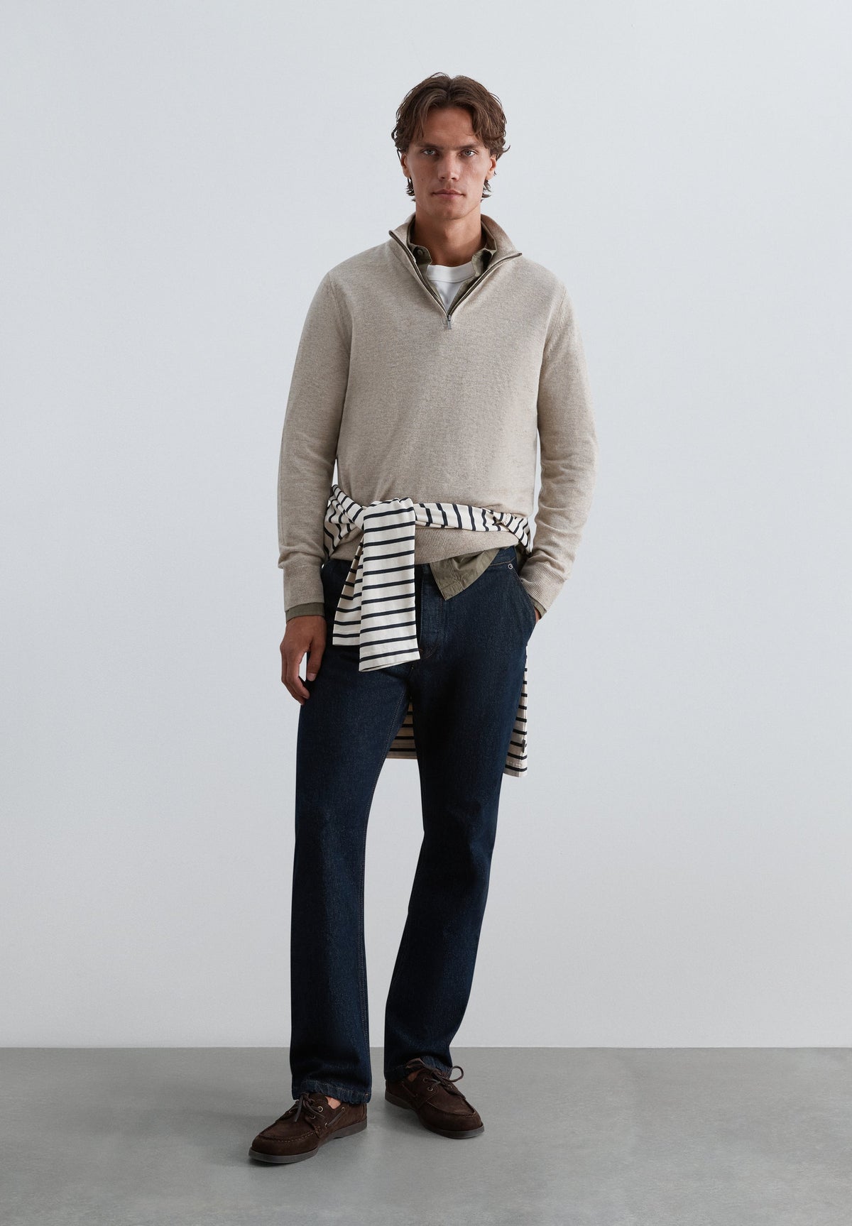 MAGLIA LANA HALF-ZIP