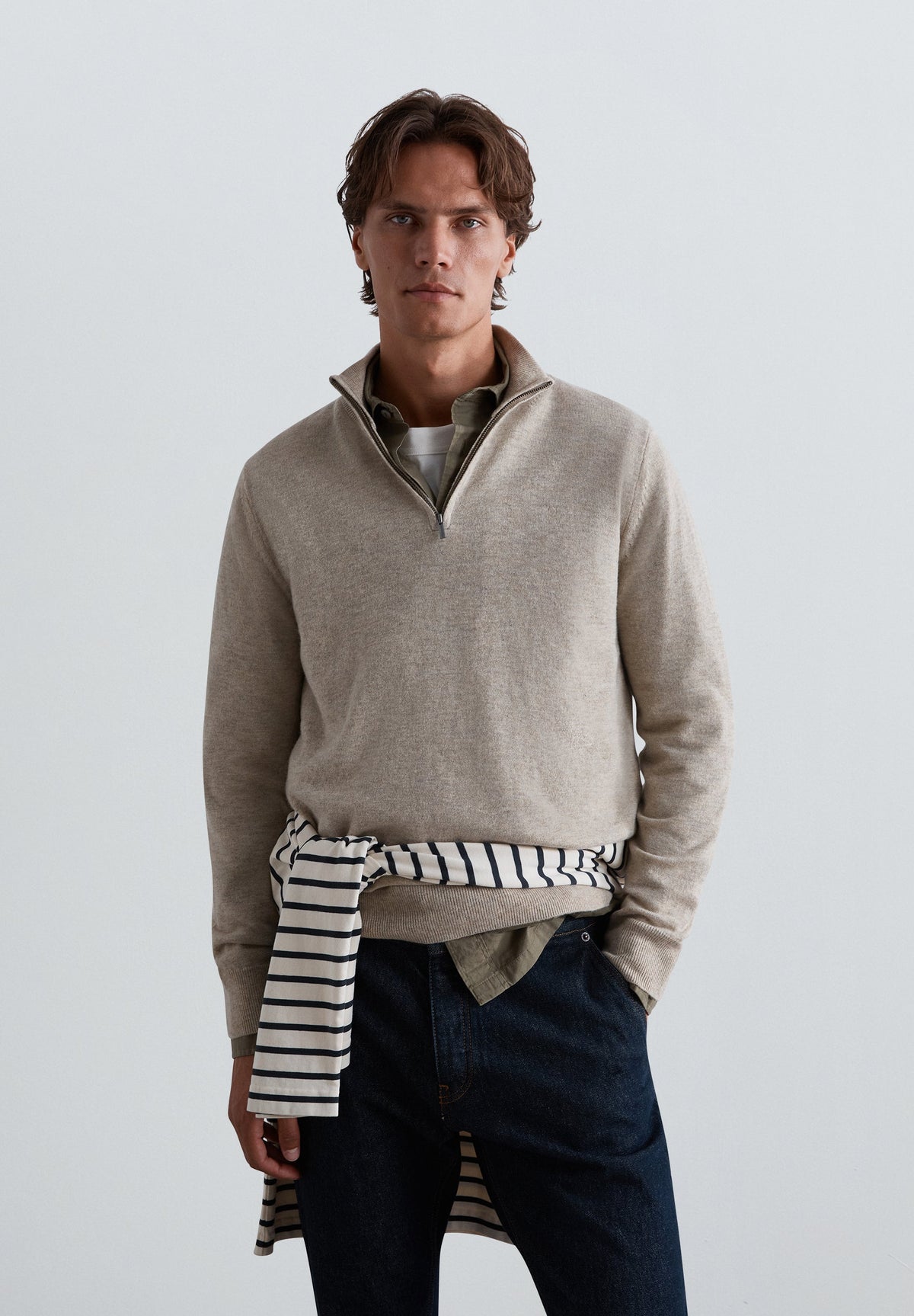 MAGLIA LANA HALF-ZIP