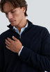 HALF-ZIP WOOL SWEATER