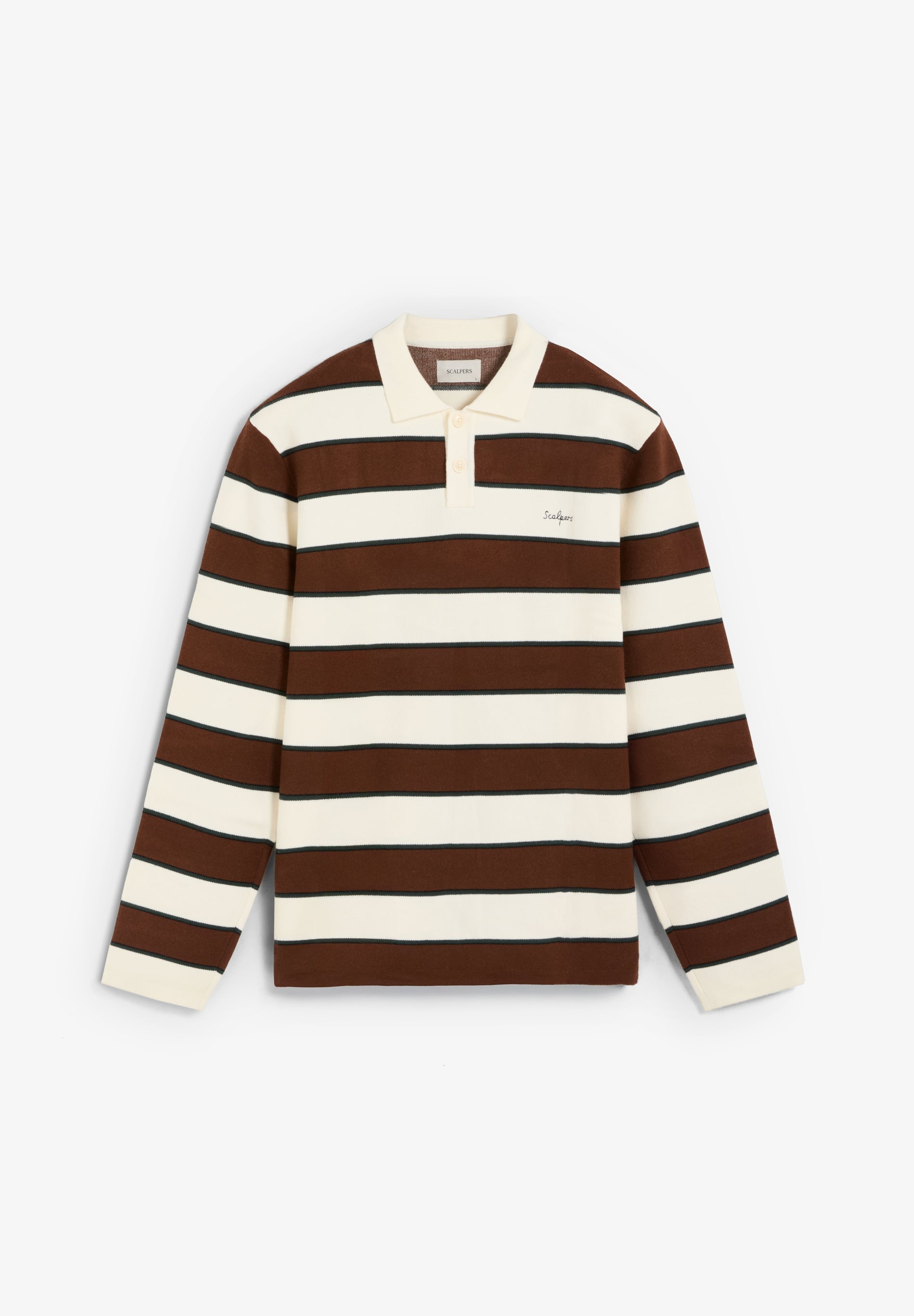 PULLOVER MIT POLOKRAGEN UND STREIFEN