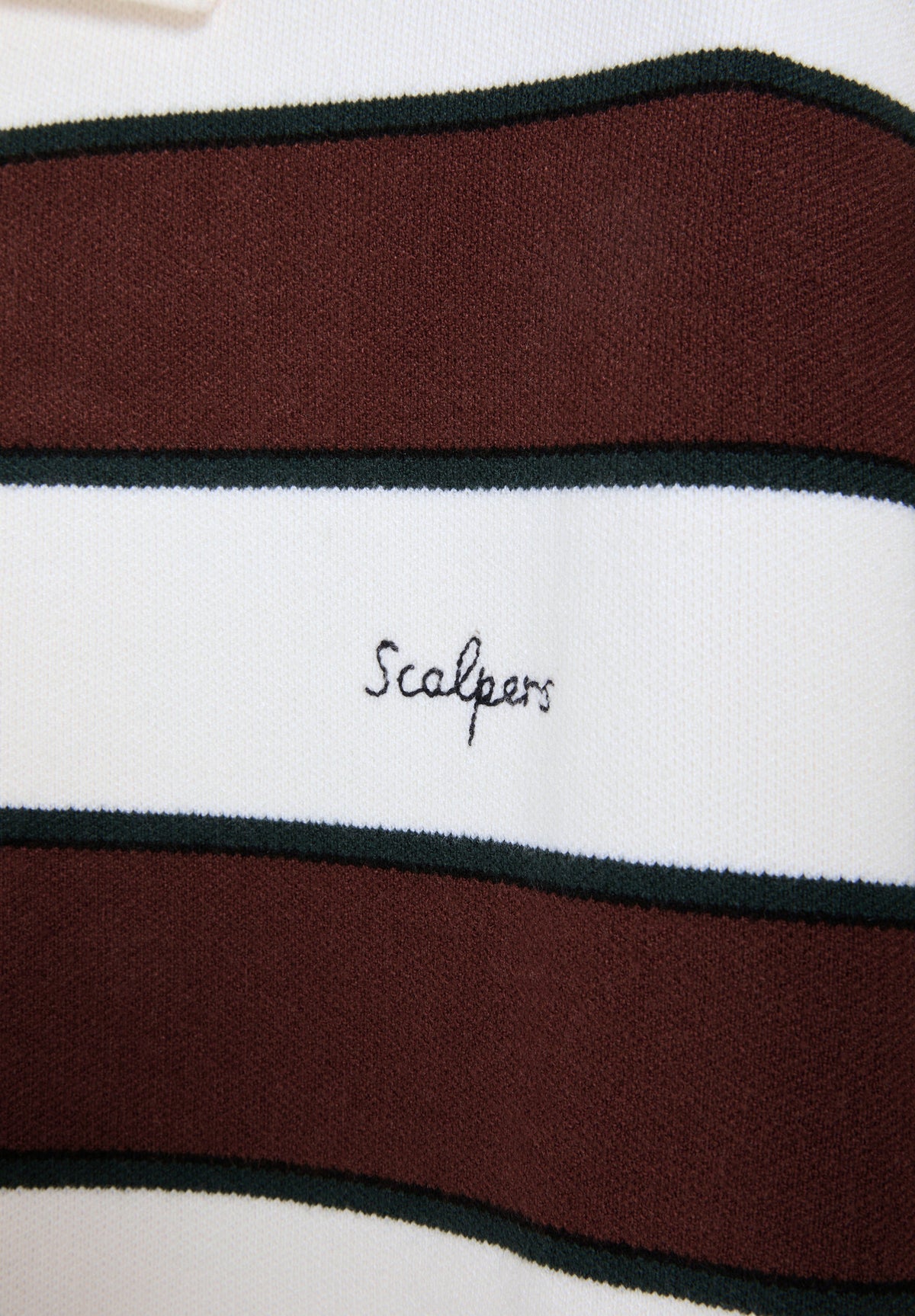 PULLOVER MIT POLOKRAGEN UND STREIFEN
