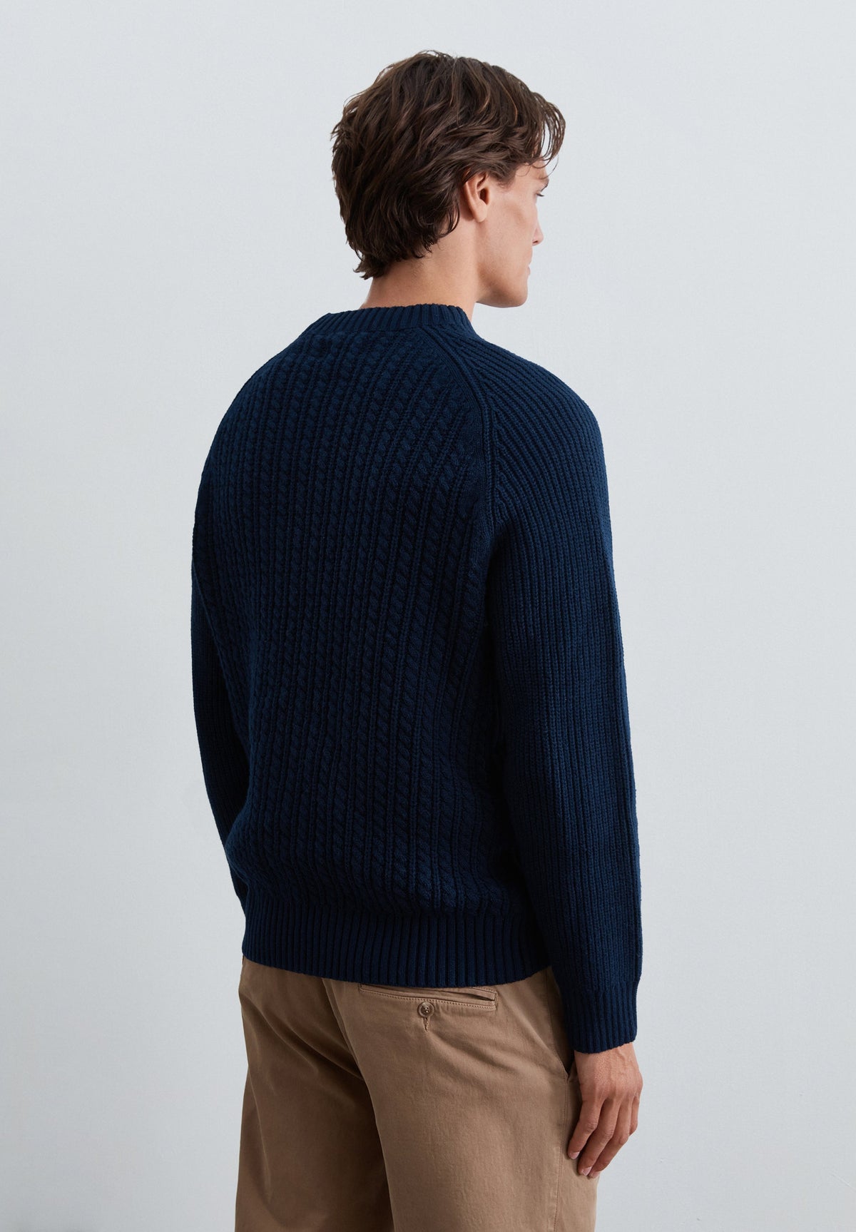 GEFLOCHTENER STRICKPULLOVER