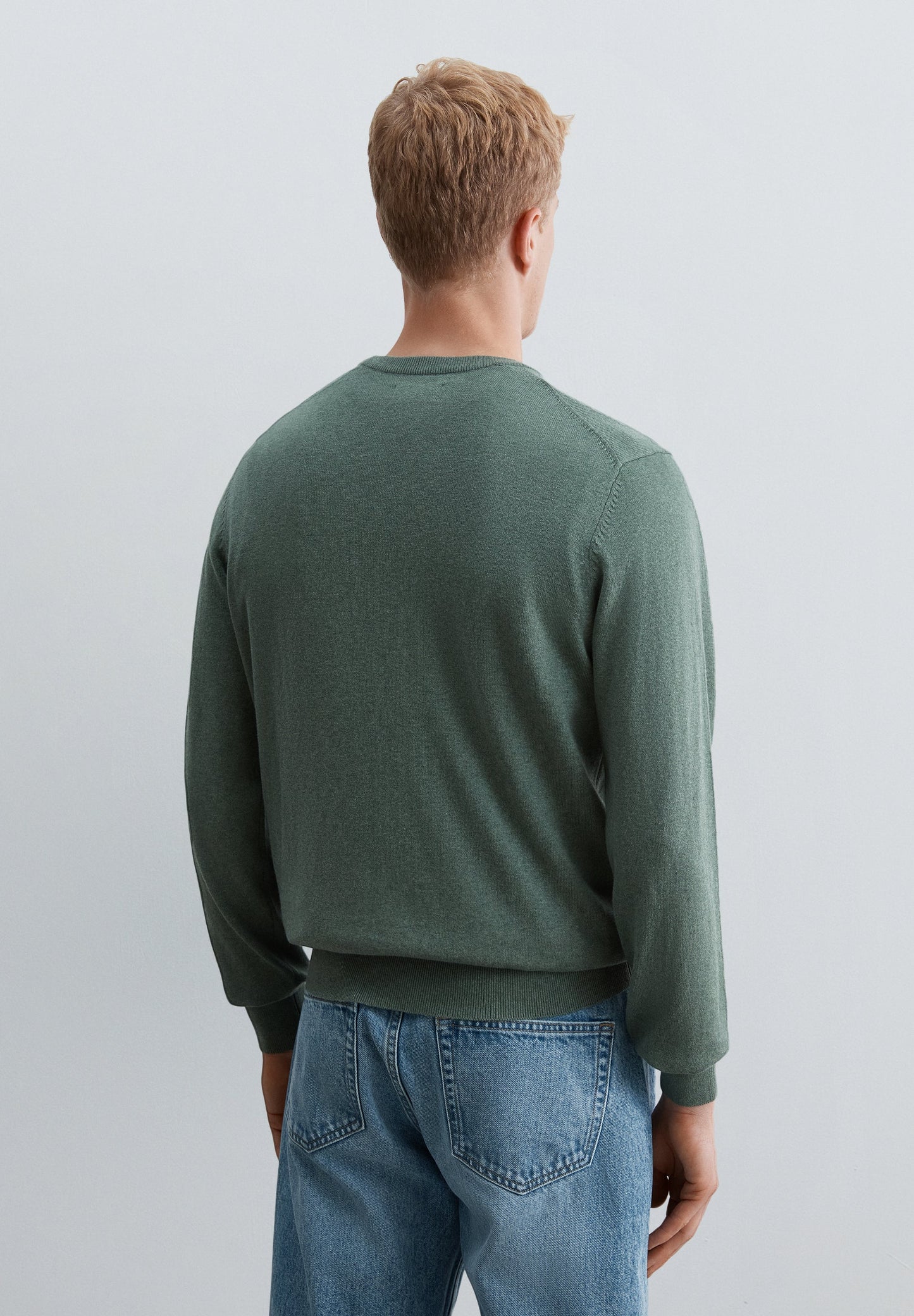 STRICKPULLOVER AUS BAUMWOLLMISCHGEWEBE