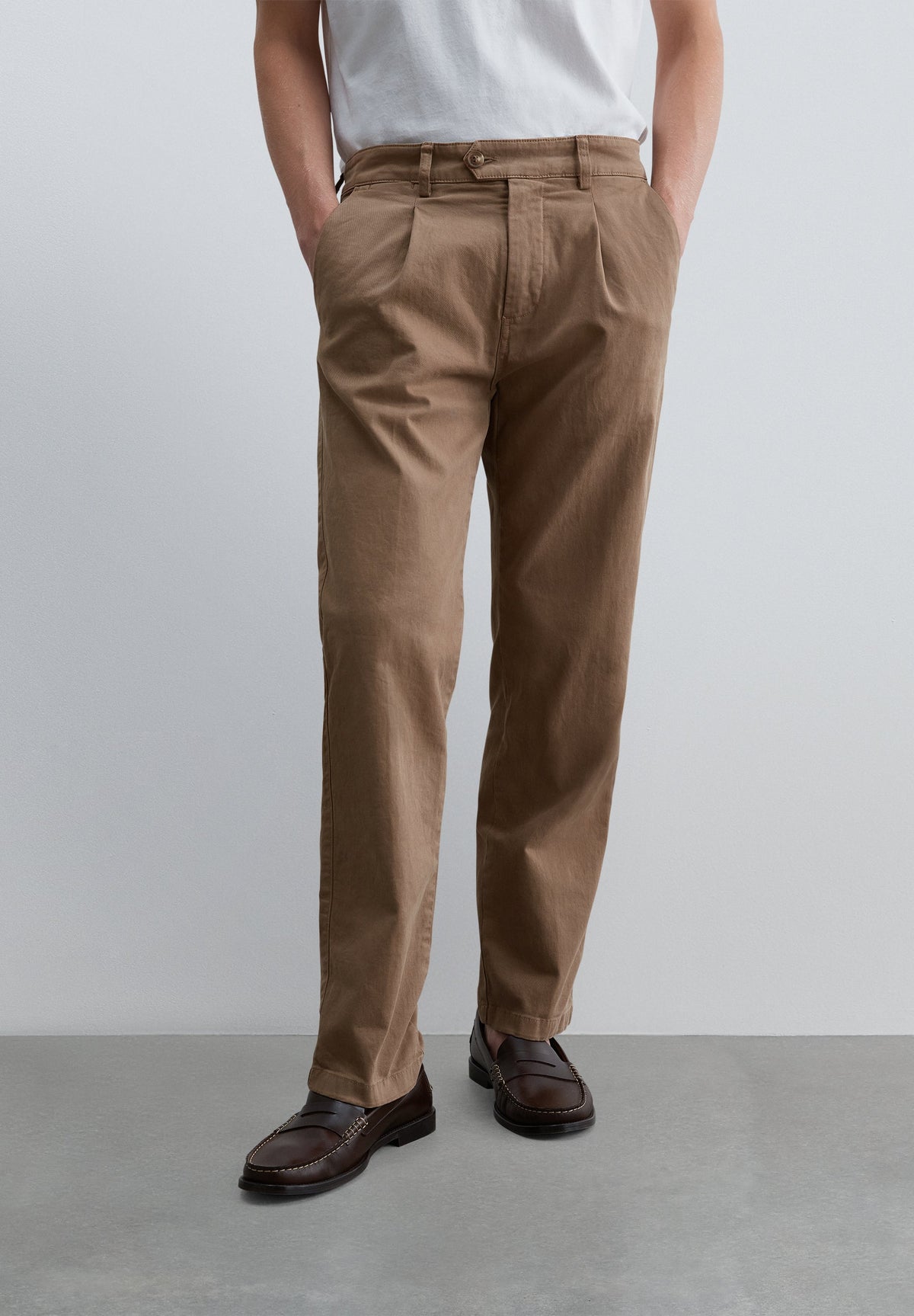 PANTALONI CHINO PINCE RELAXED