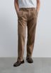 RELAXED CHINO TROUSERS WITH DARTS