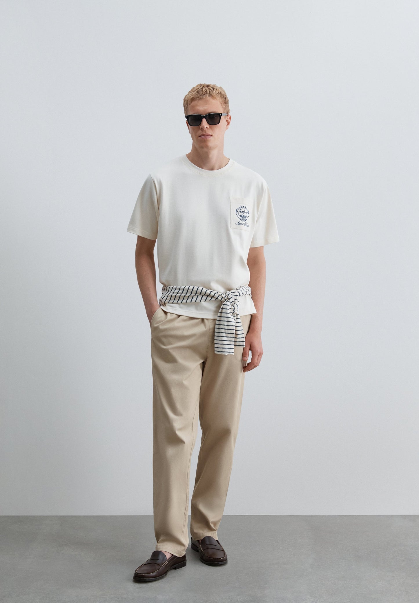 PANTALONI RELAXED FIT CON LACCIO