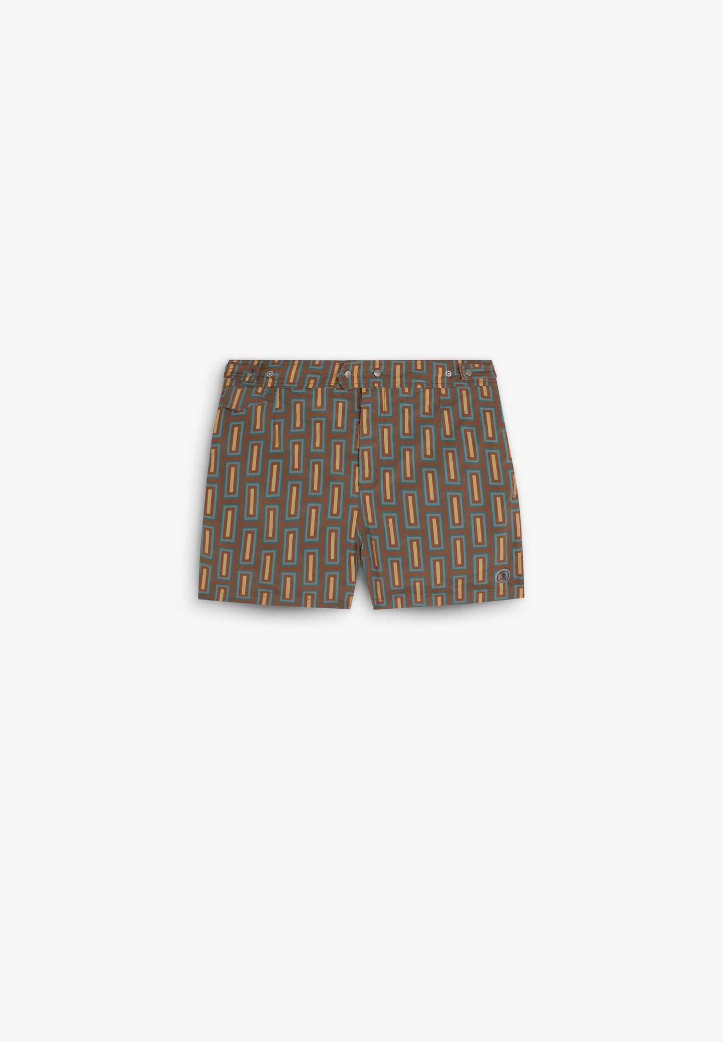 SWIMMING TRUNKS WITH CONTRAST PRINT