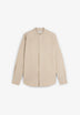 LINEN SHIRT WITH STAND-UP COLLAR