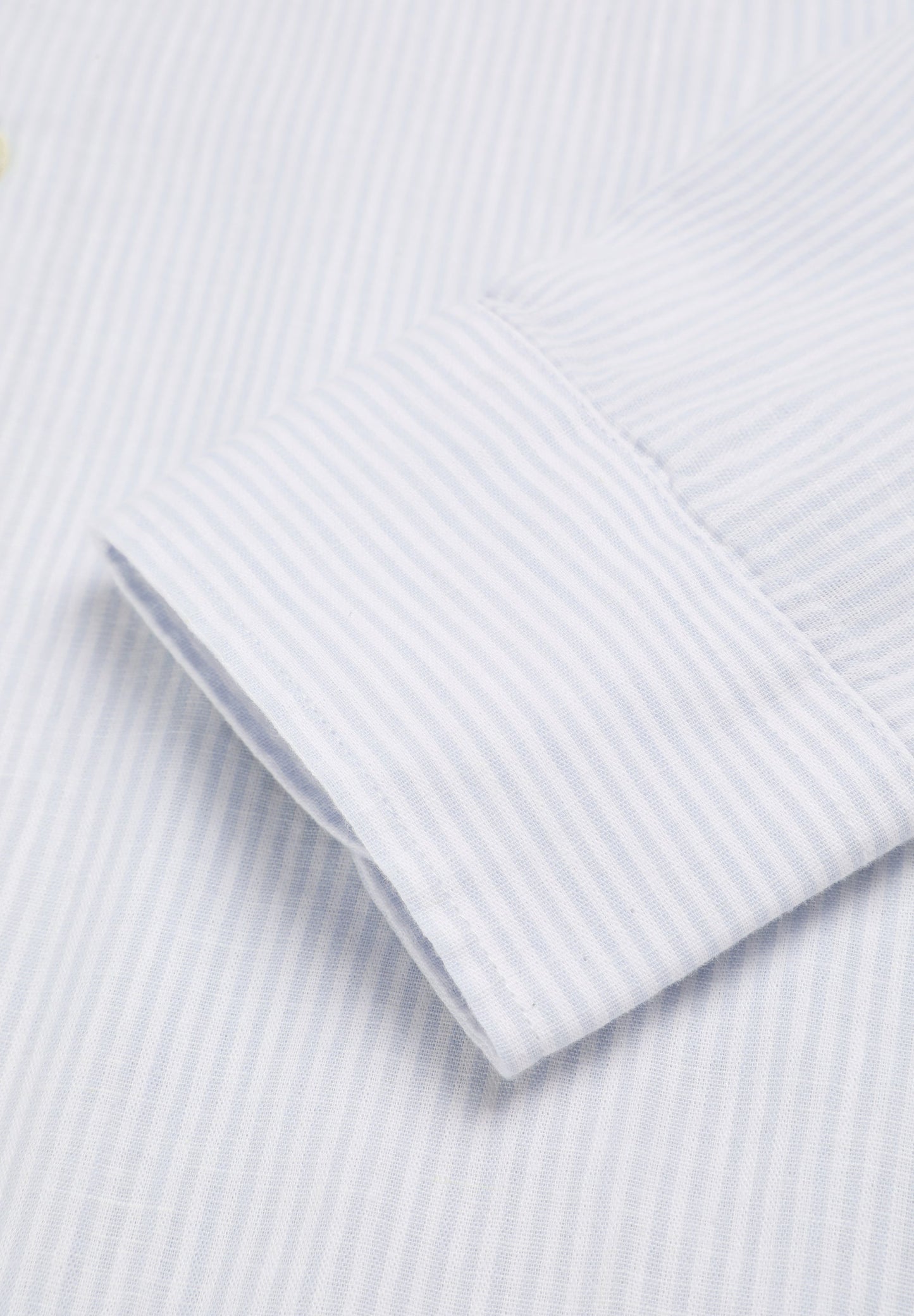 STRIPE SHIRT WITH STAND-UP COLLAR