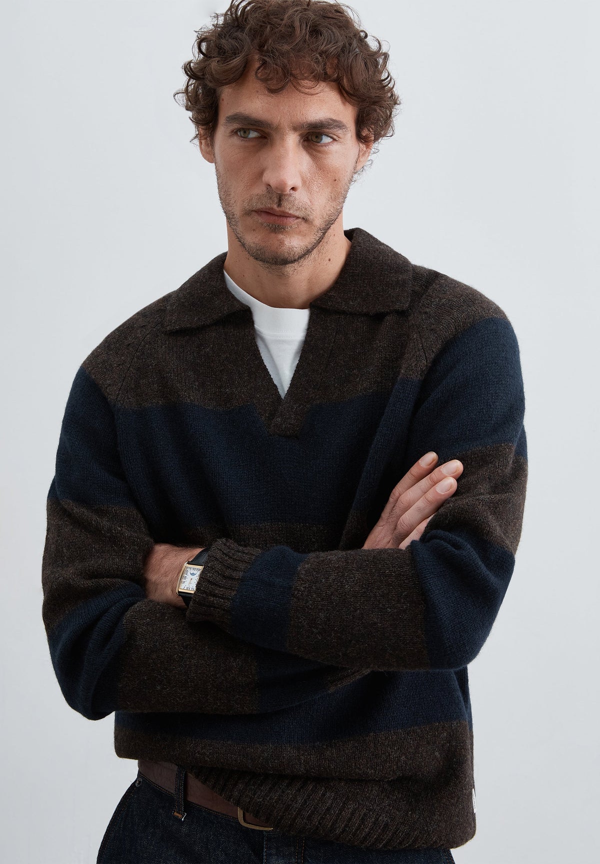 WOOL POLO SWEATER