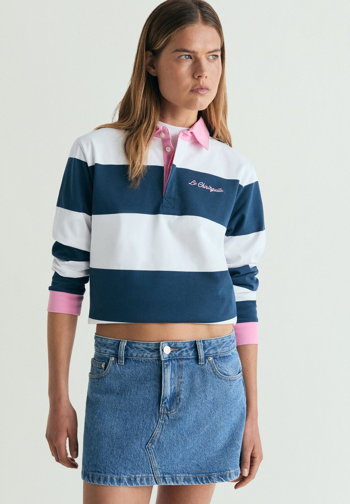 CONTRAST POLO SWEATSHIRT | LE CHIRINGUITO