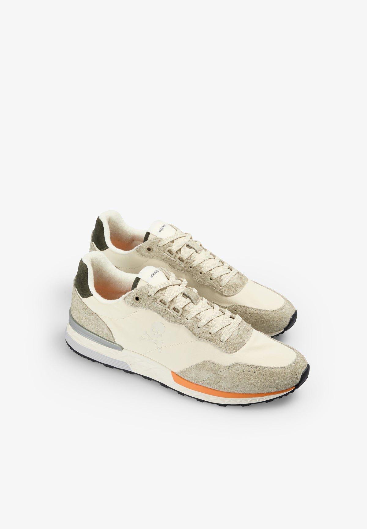 CONTRAST SUEDE SNEAKERS