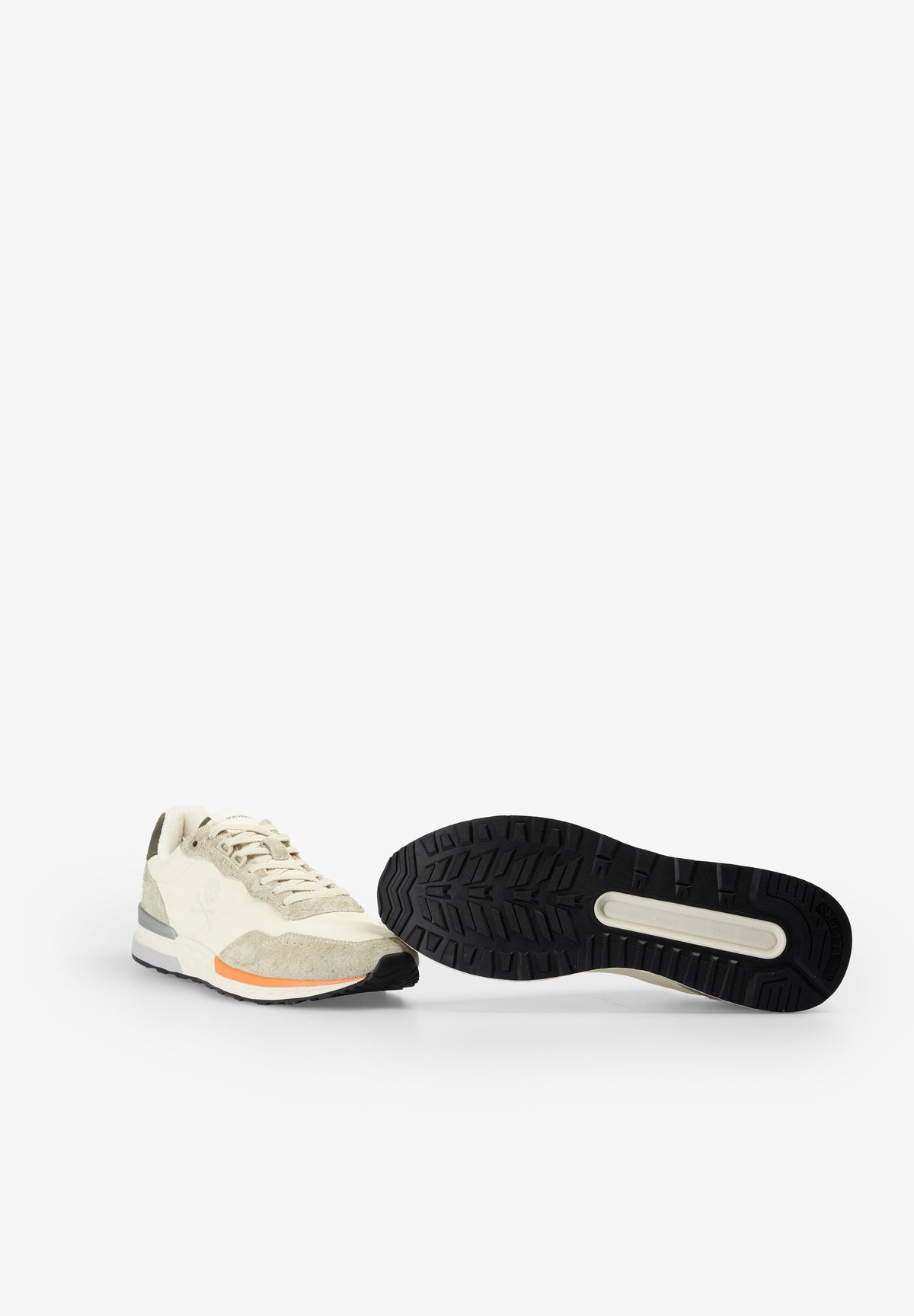 CONTRAST SUEDE SNEAKERS