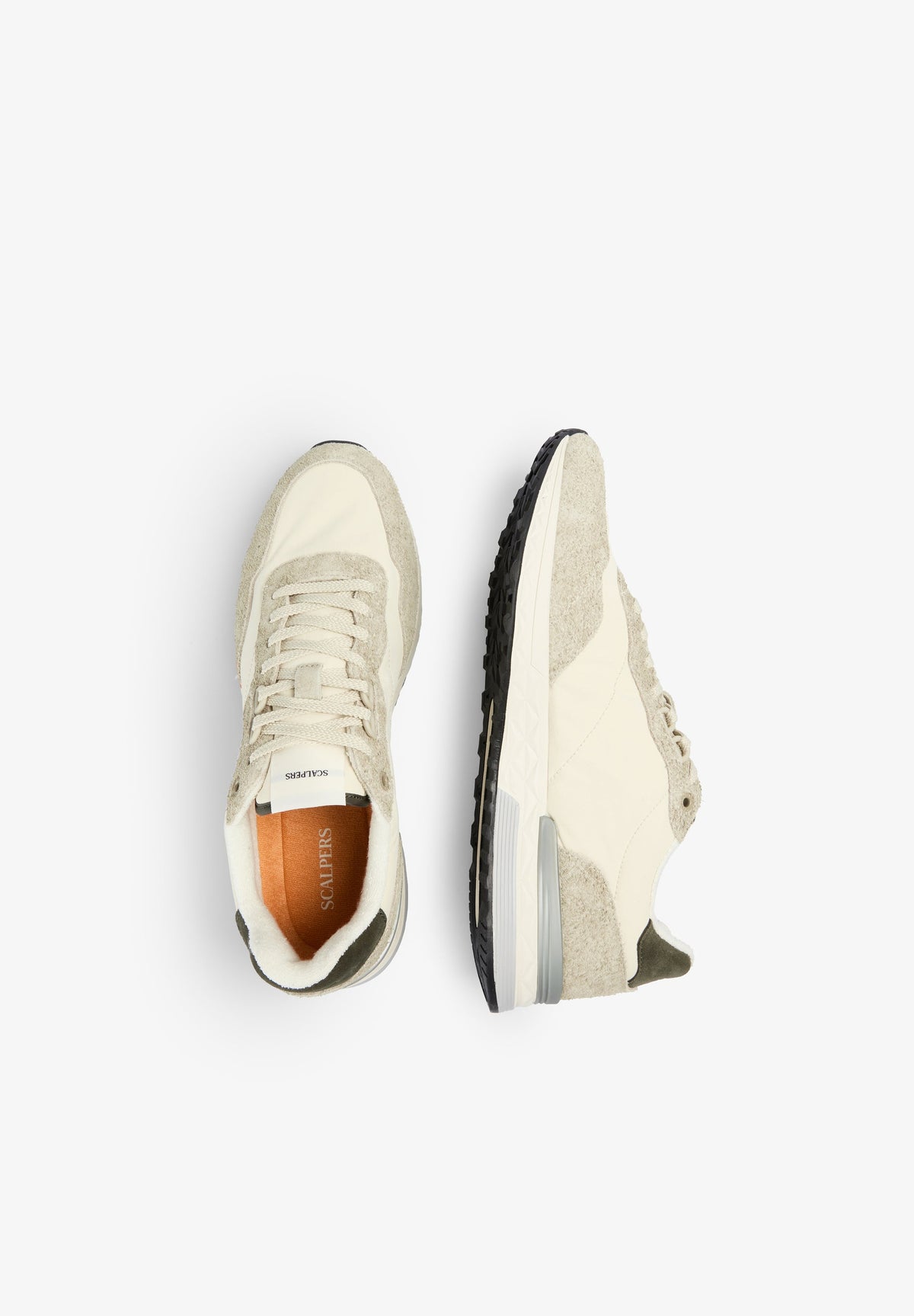 CONTRAST SUEDE SNEAKERS