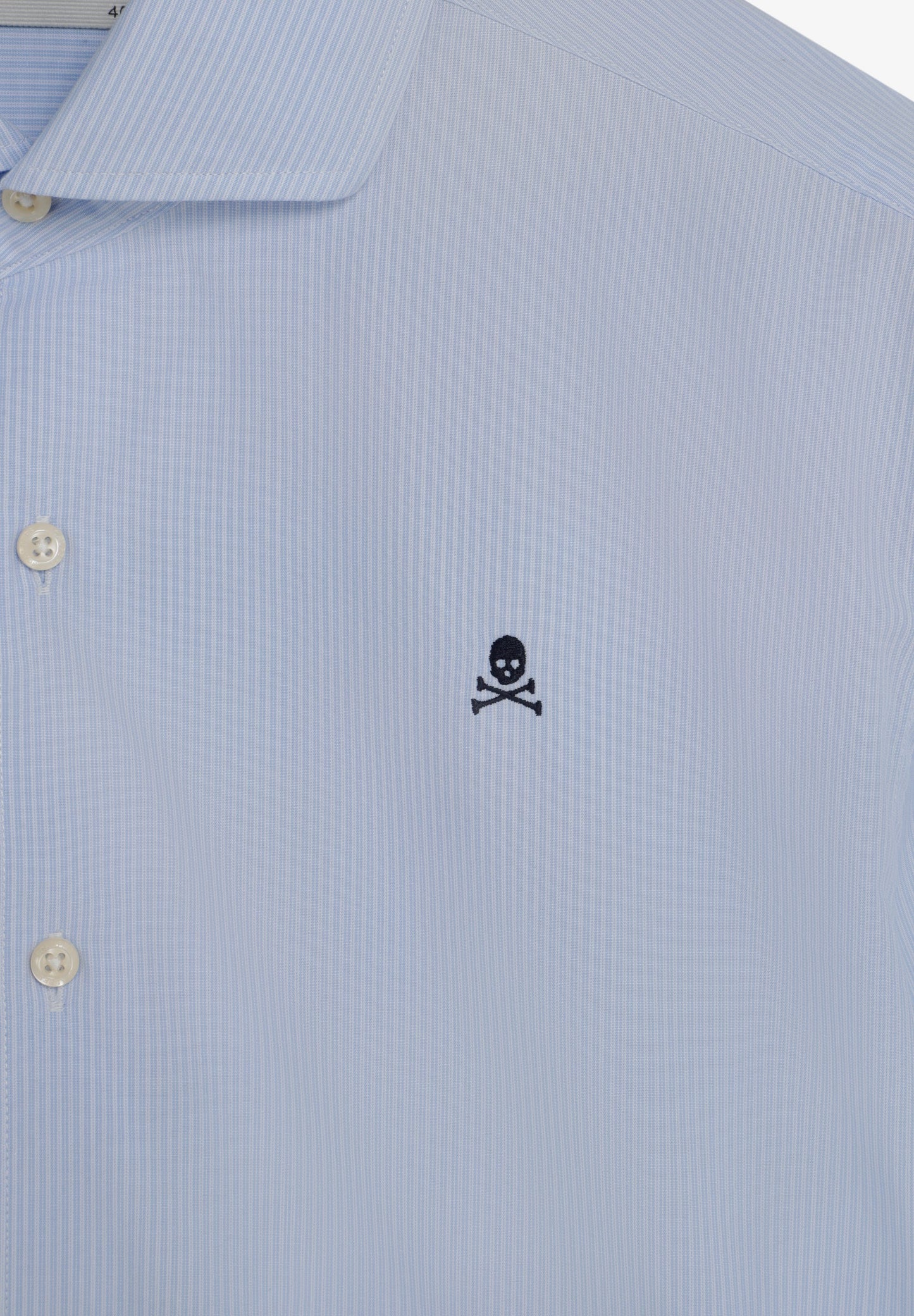 CHEMISE MICRO-RAYURES COTON