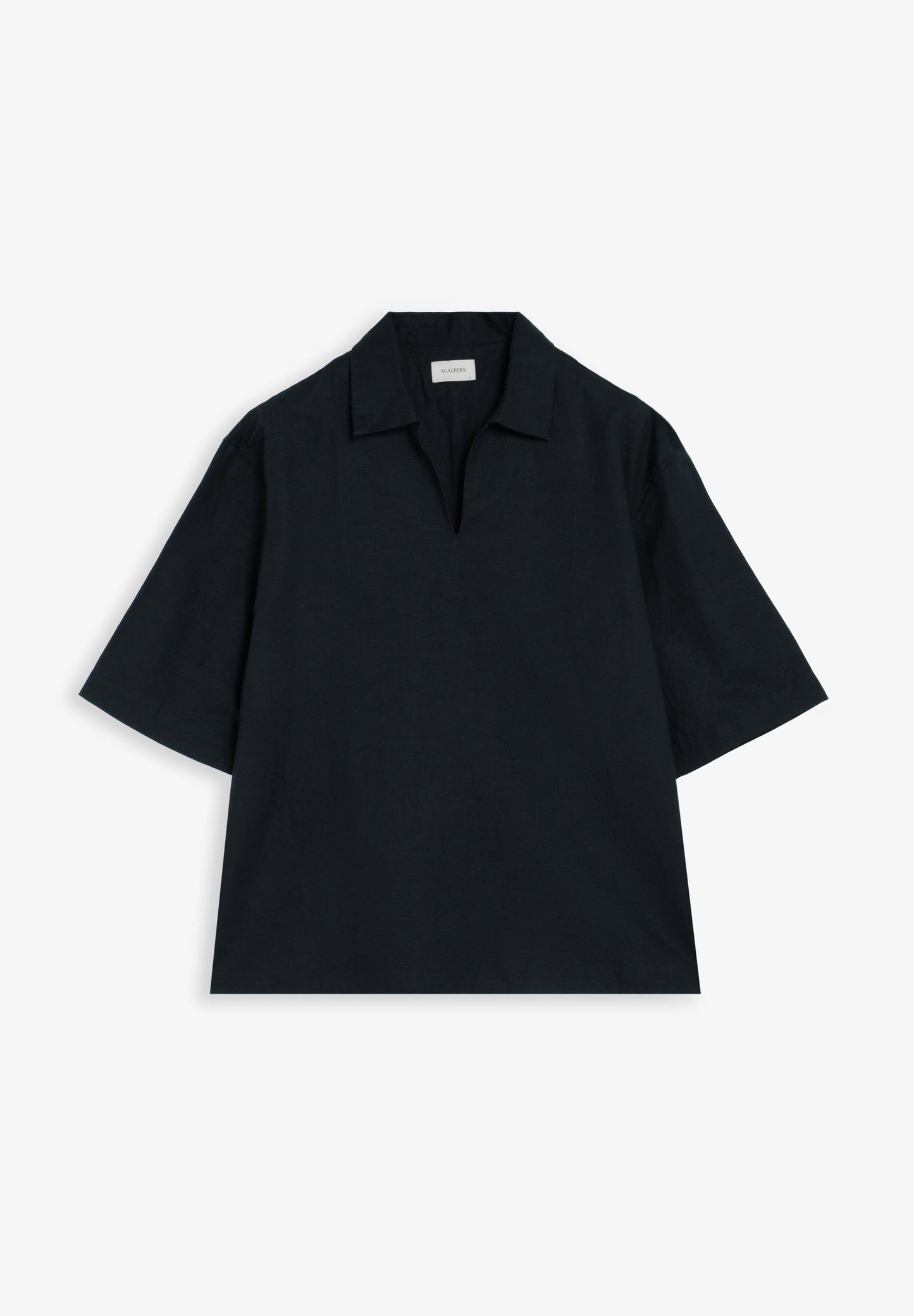 COTTON AND LINEN POLO SHIRT