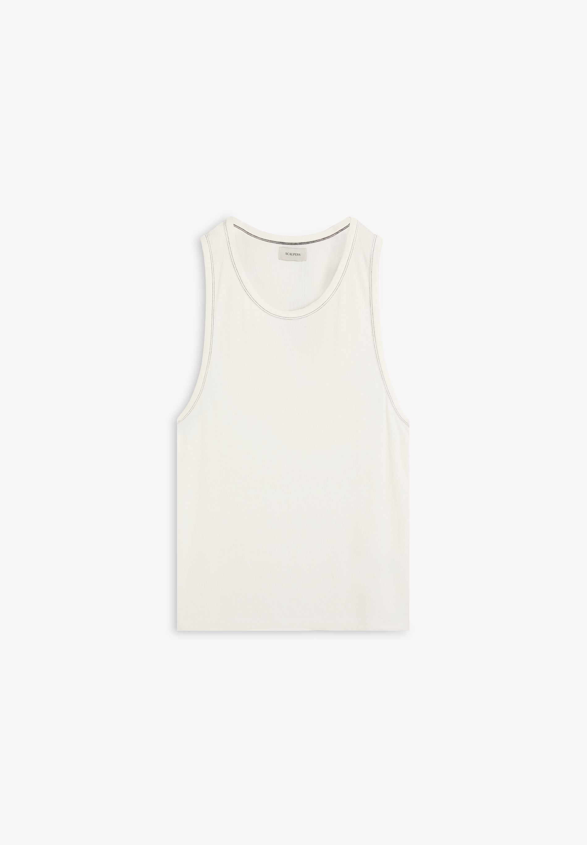 TANK TOP WITH CONTRAST STITCHING