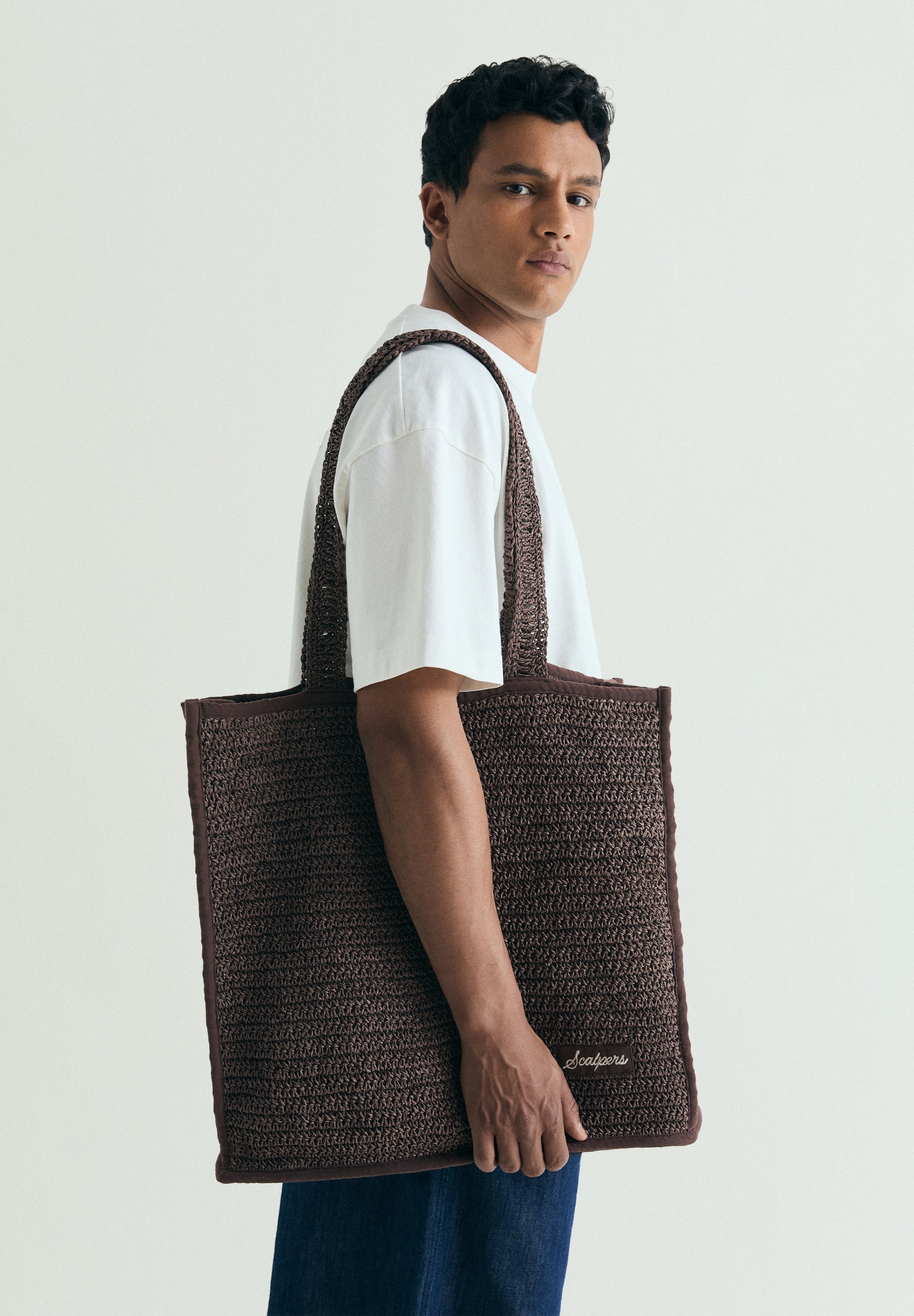 BORSA SHOPPER INTRECCIATA