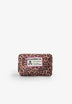 ANIMAL PRINT TOILETRY BAG WITH FRONT PATCH