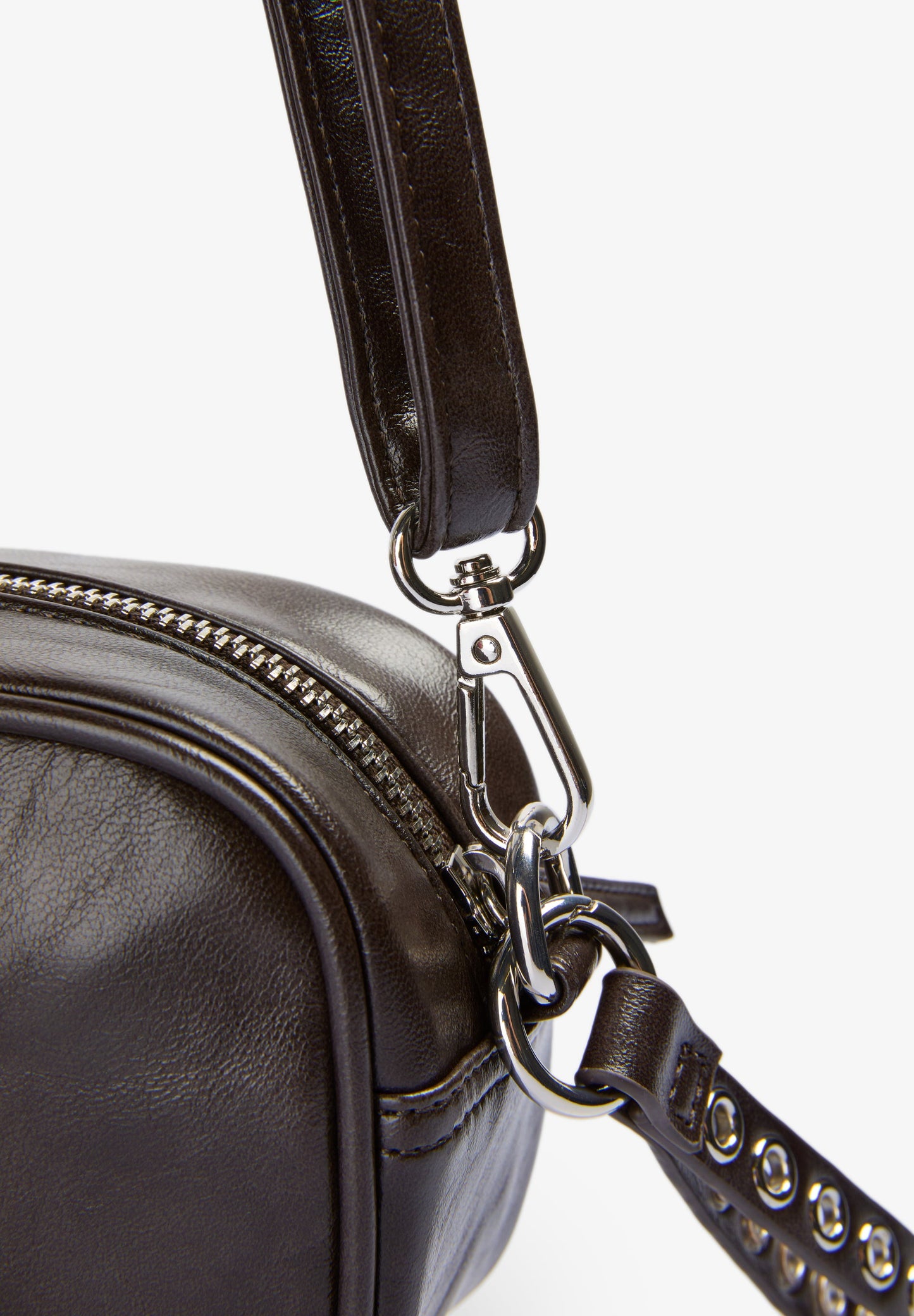 FAUX LEATHER CROSSBODY BAG