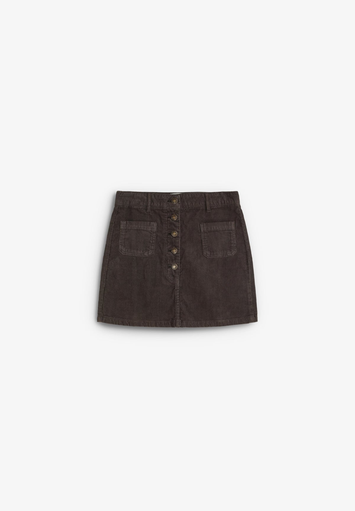 CORDUROY SKIRT WITH BUTTONS