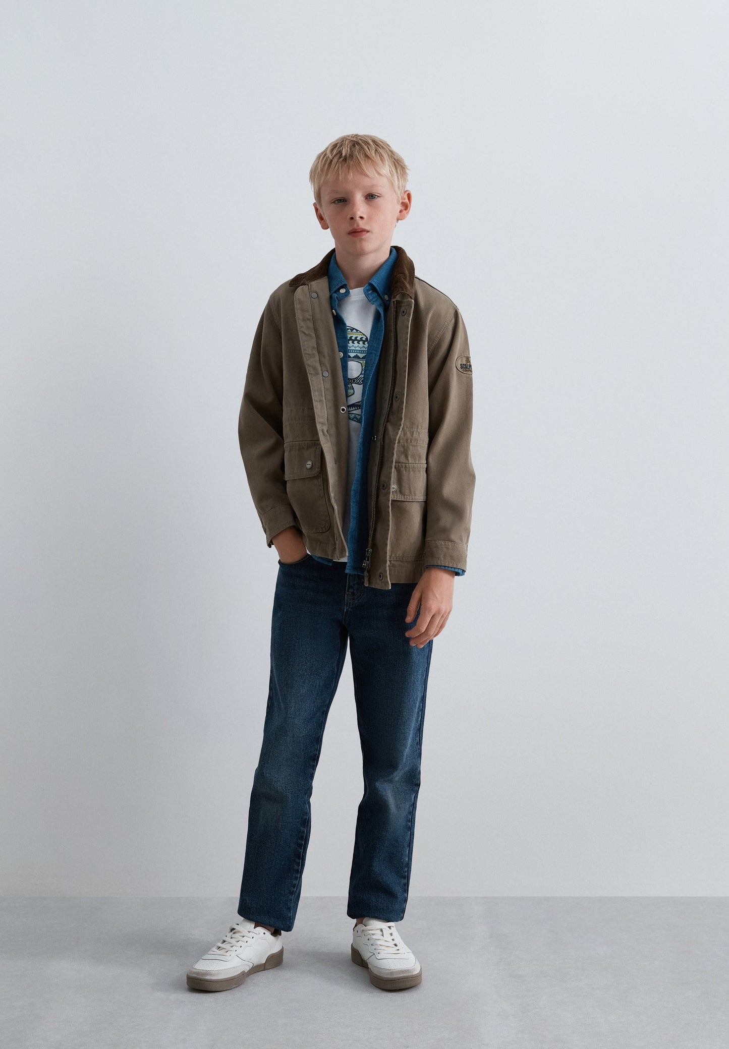 JACKET WITH POCKETS AND INNER WAISTCOAT