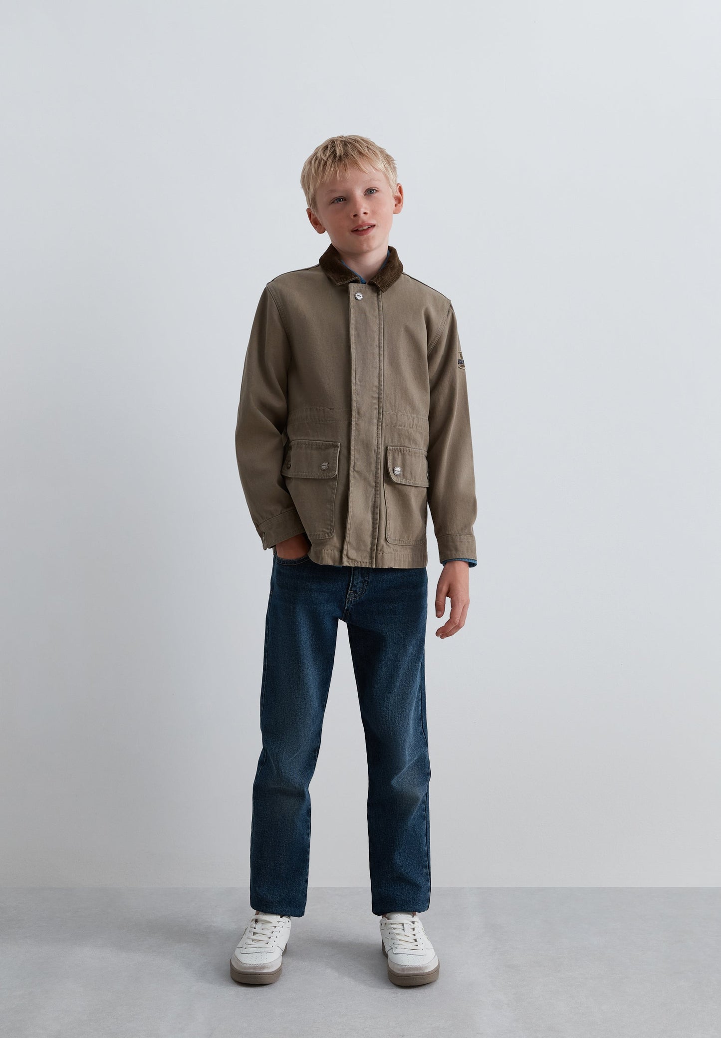 JACKET WITH POCKETS AND INNER WAISTCOAT