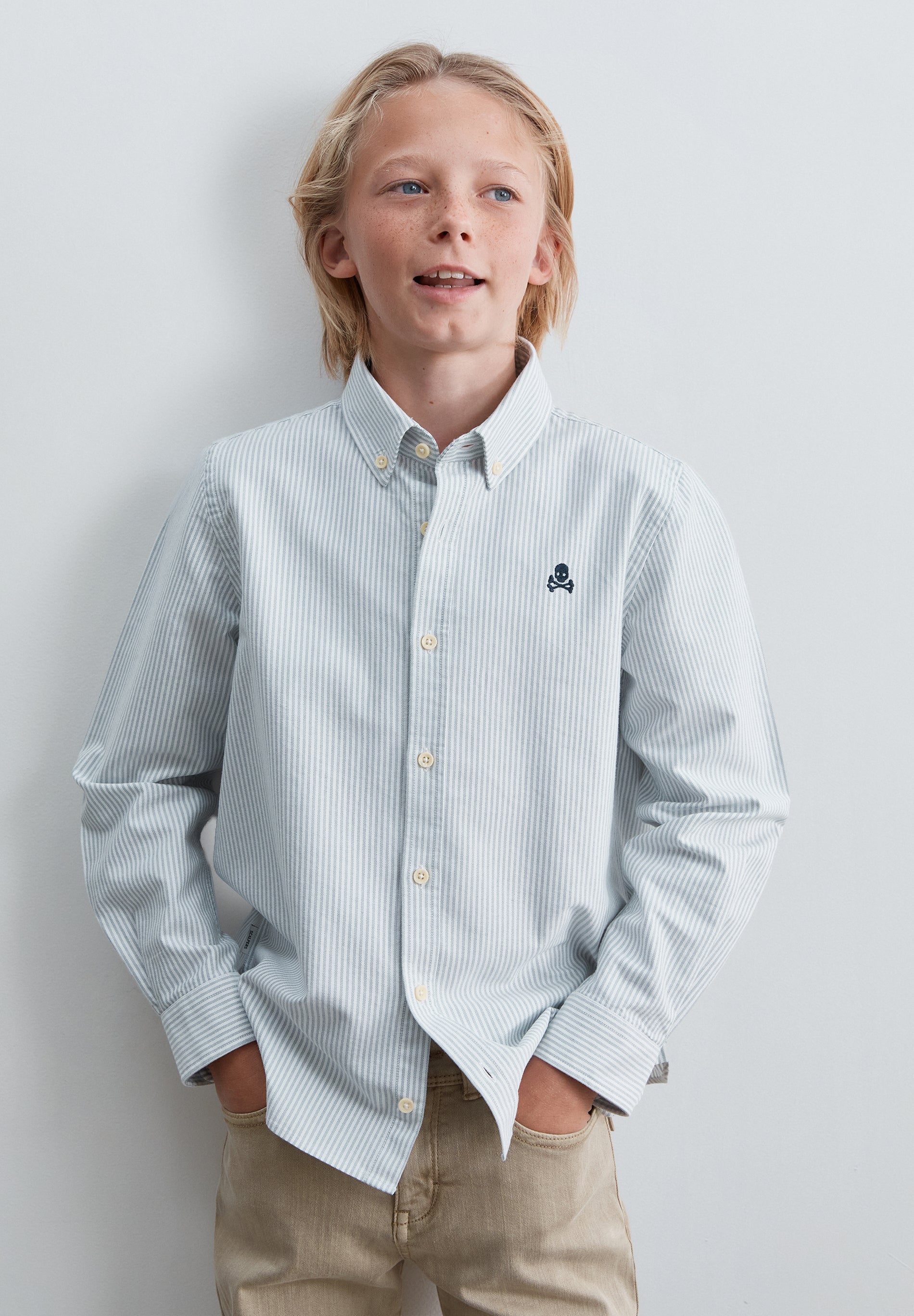 CAMICIA OXFORD RIGHE