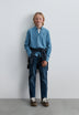 CAMICIA IN DENIM LEGGERA RICAMO